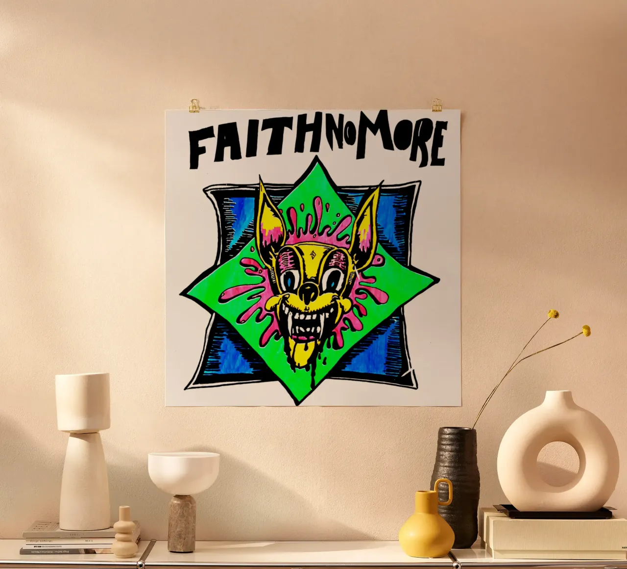 Faith No More - Typography carta hahnemühle da Tara Bergener