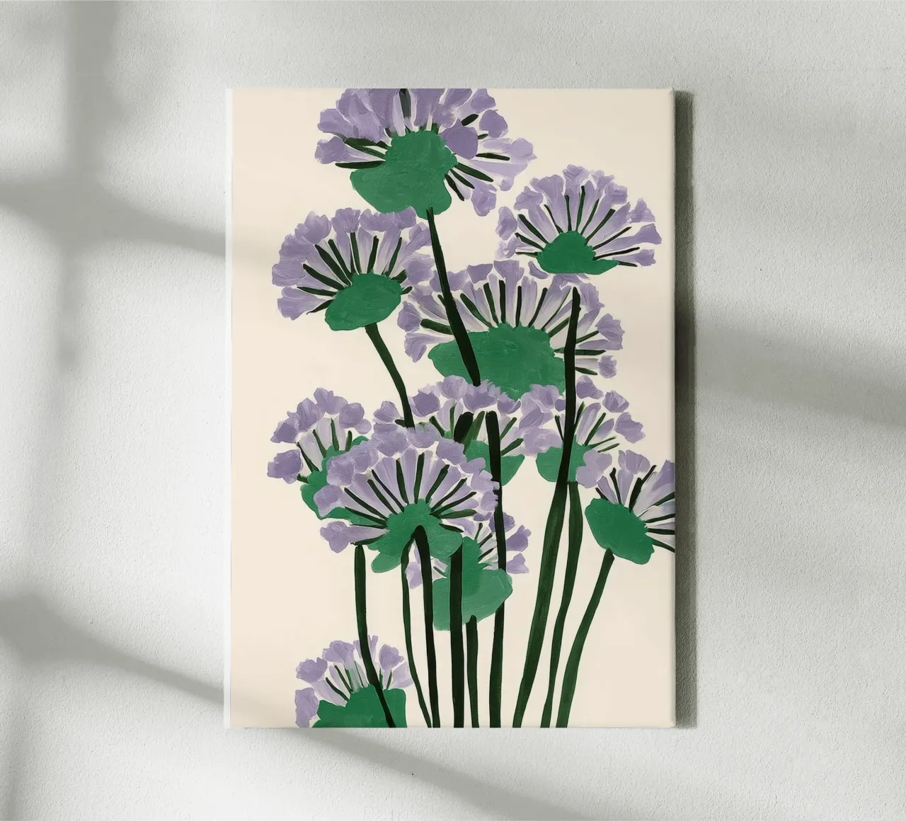 Modern Lavender Garden tela con Cornice a cassetta da Flow Line