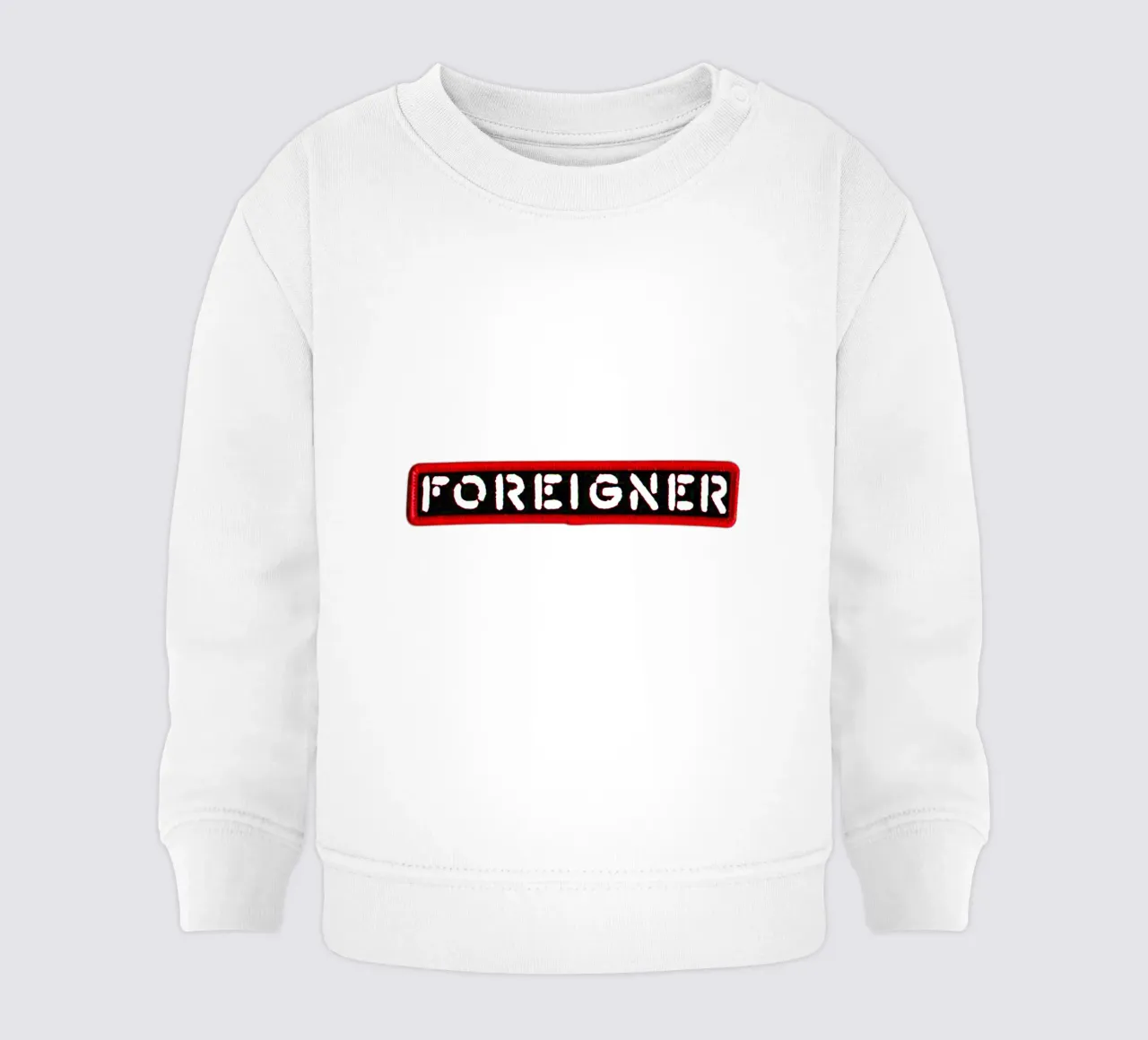 Foreigner - Border Effect baby sweatshirt van Tara Bergener