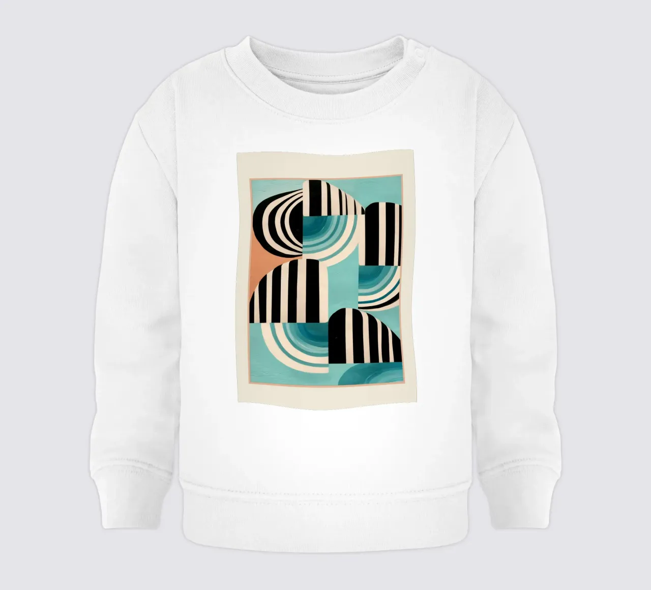 Retro Geometric Shapes 1 felpa neonato da Nadjaa