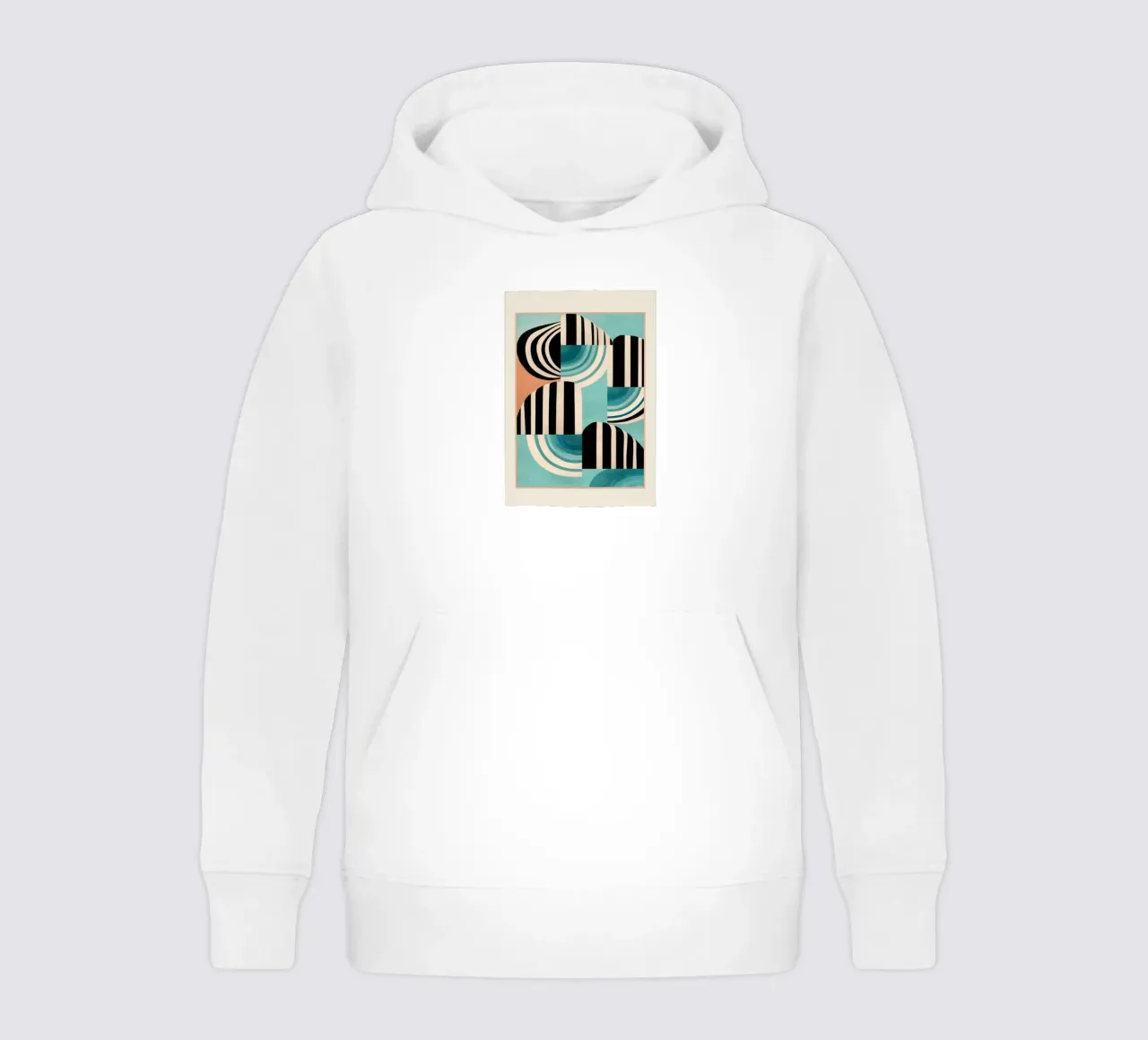 Retro Geometric Shapes 1 felpa bambino con cappuccio da Nadjaa