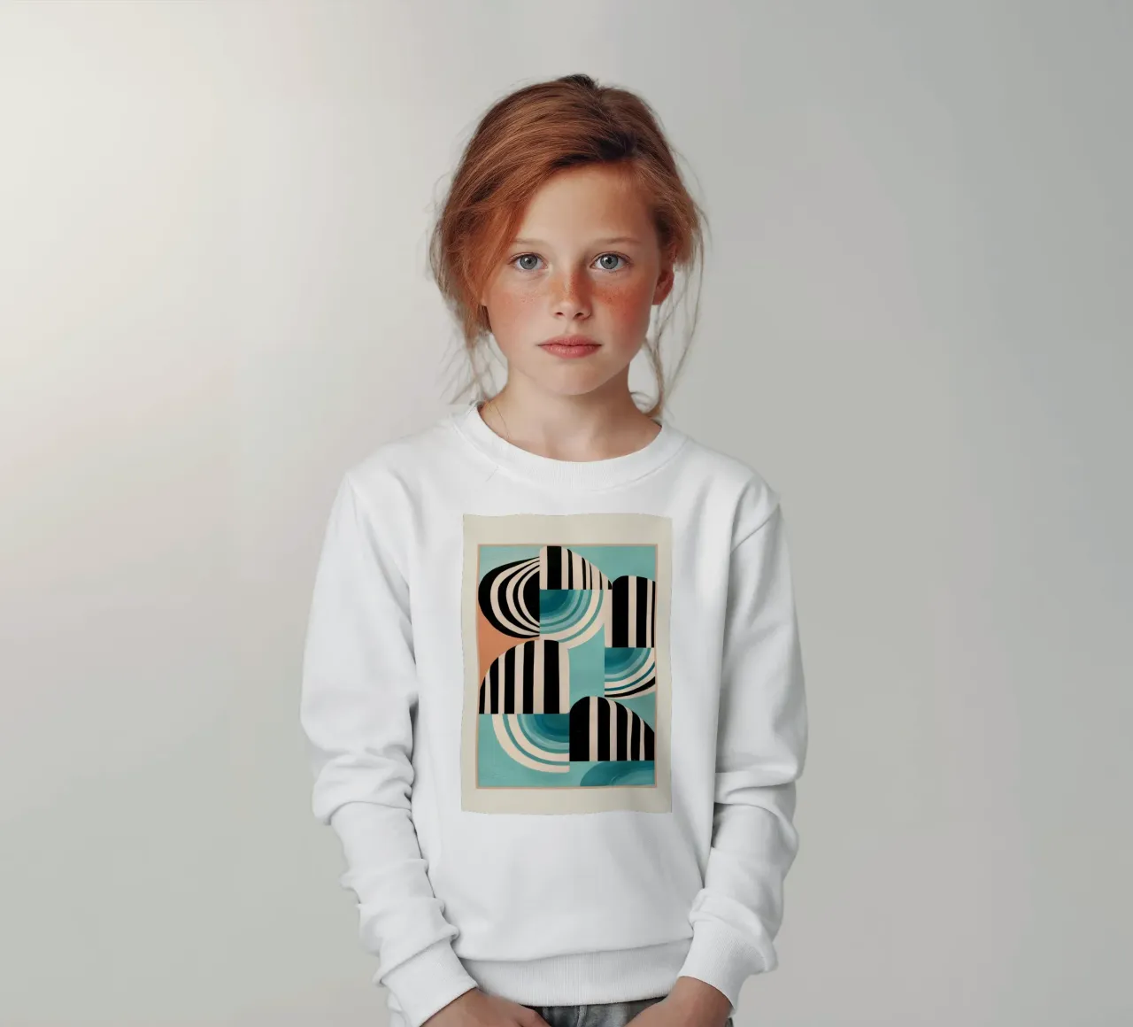 Retro Geometric Shapes 1 felpa bambino da Nadjaa