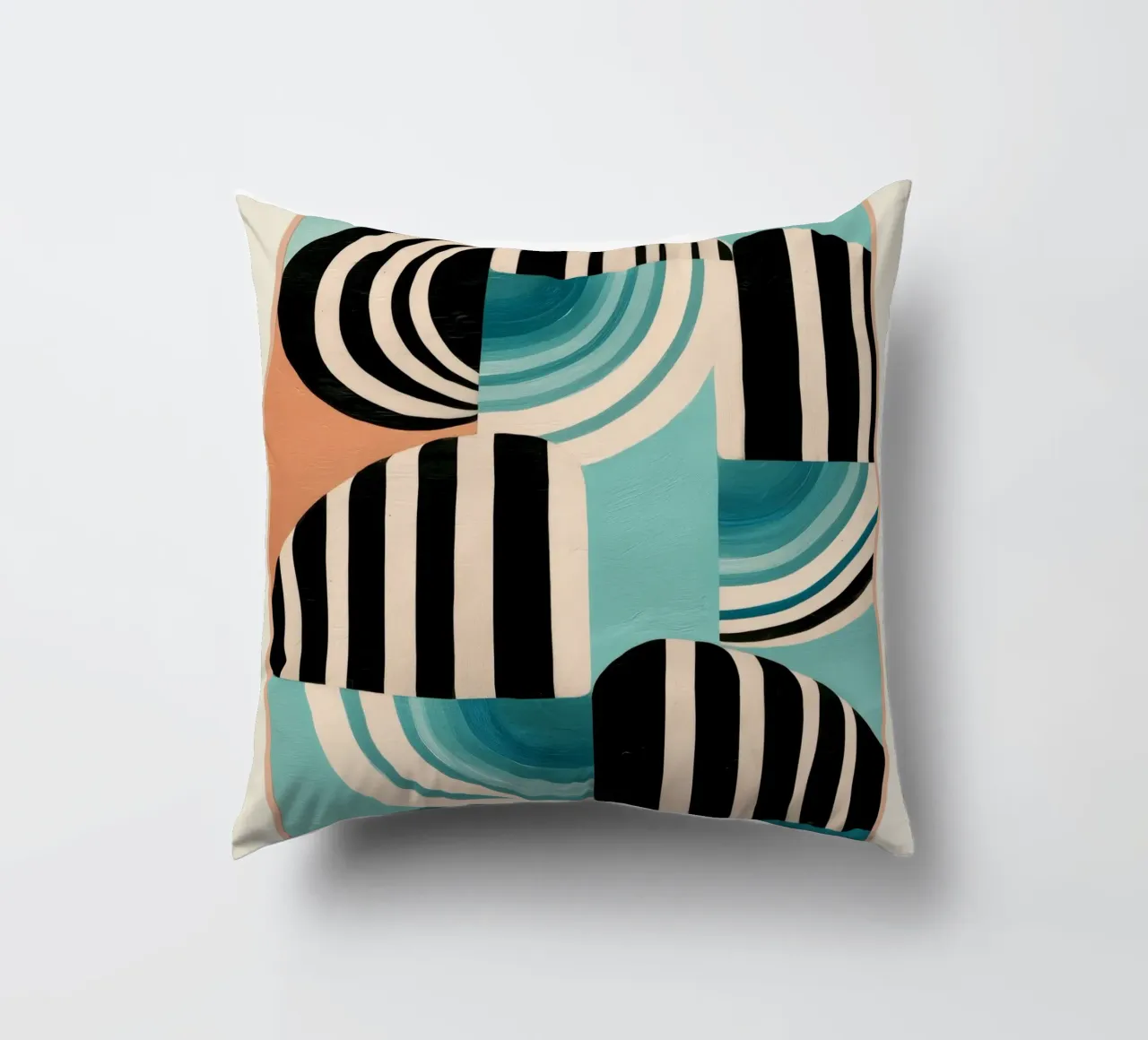 Retro Geometric Shapes 1 cuscino da Nadjaa