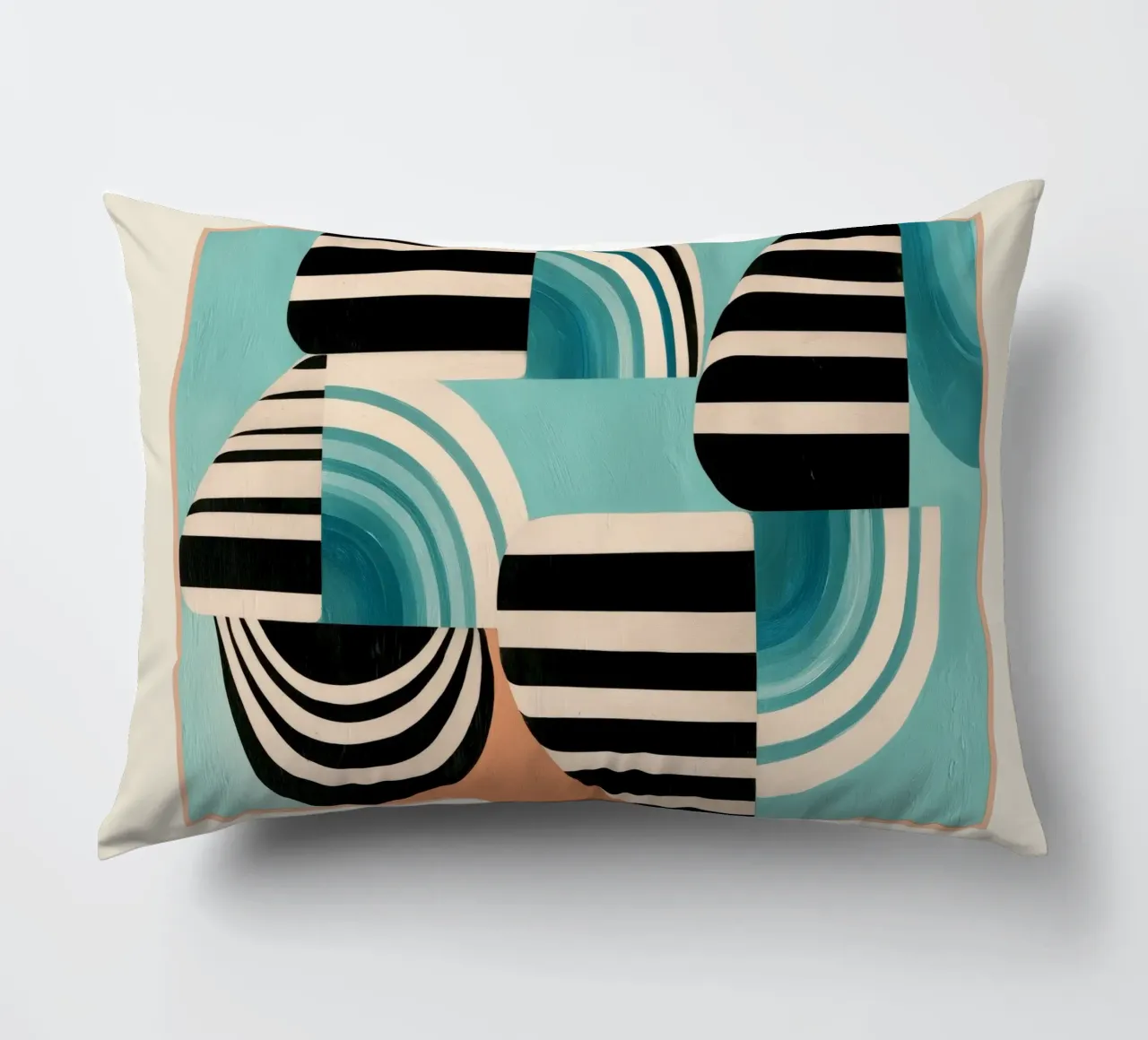 Retro Geometric Shapes 1 cuscino da Nadjaa