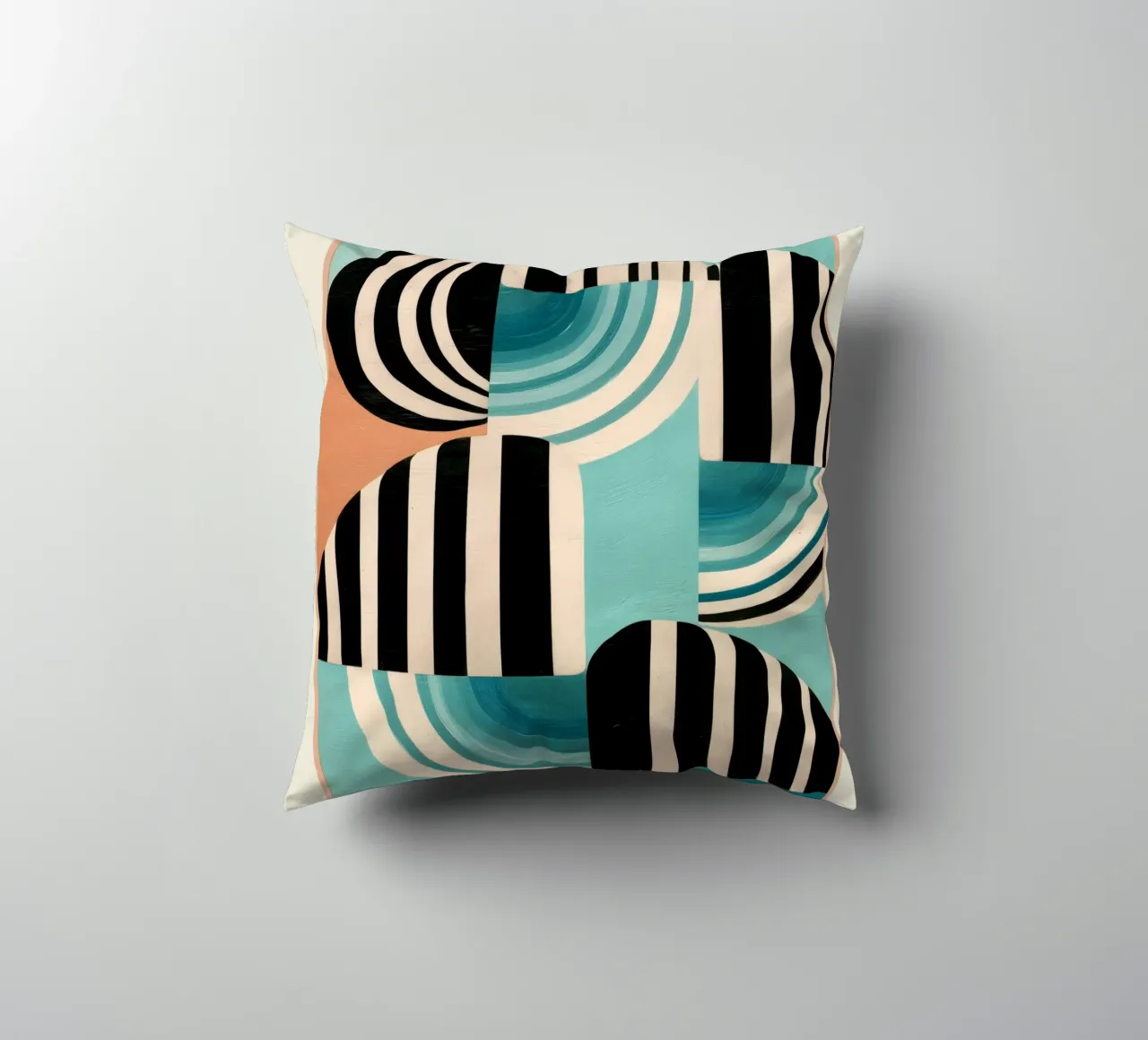 Retro Geometric Shapes 1 cuscino da Nadjaa