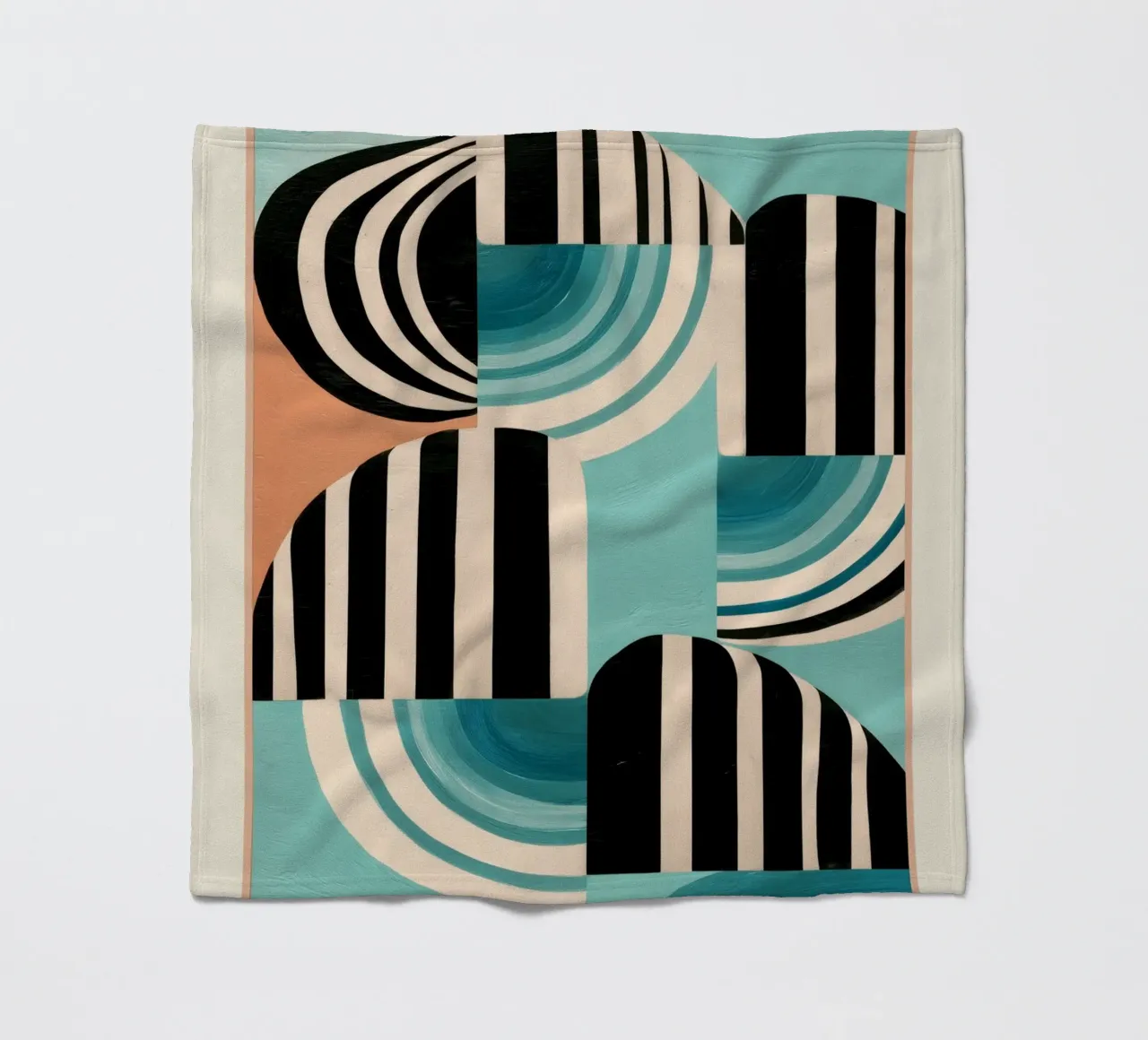 Retro Geometric Shapes 1 coperta in pile da Nadjaa