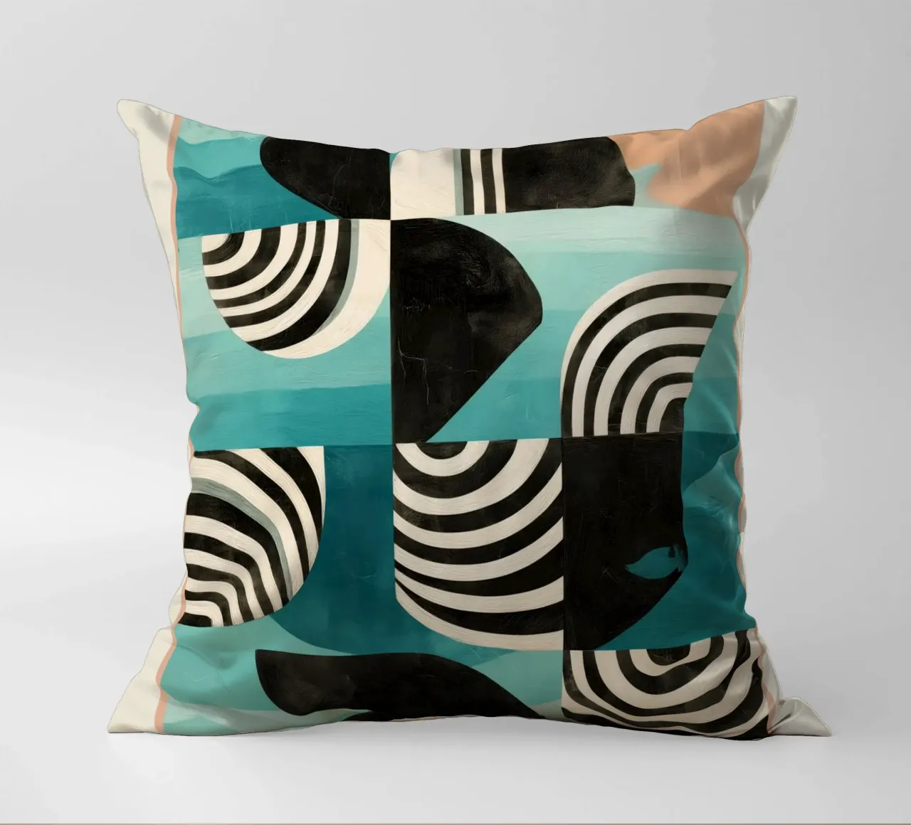 Retro Geometric Shapes 2 cuscino da Nadjaa