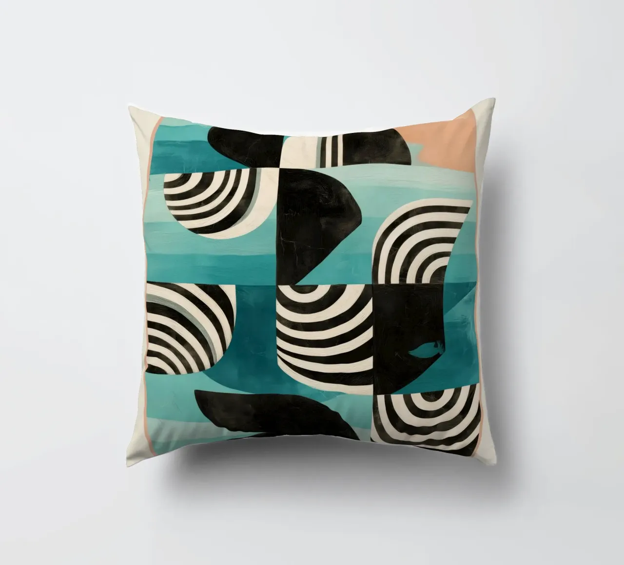 Retro Geometric Shapes 2 cuscino da Nadjaa