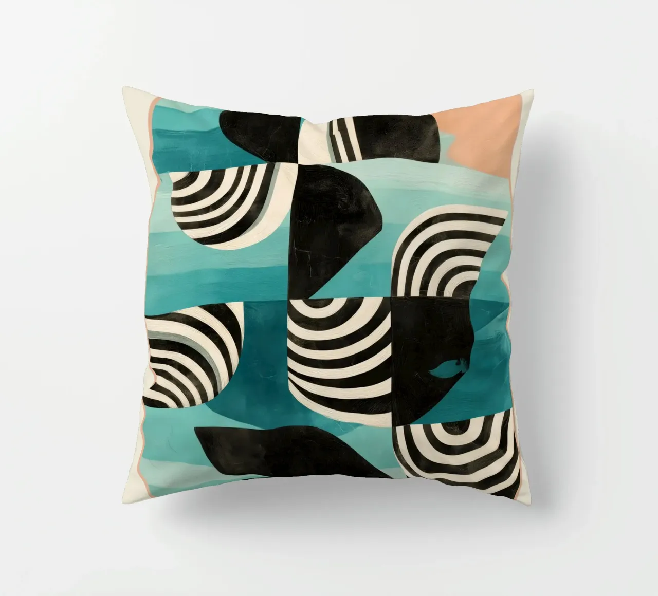 Retro Geometric Shapes 2 cuscino da Nadjaa
