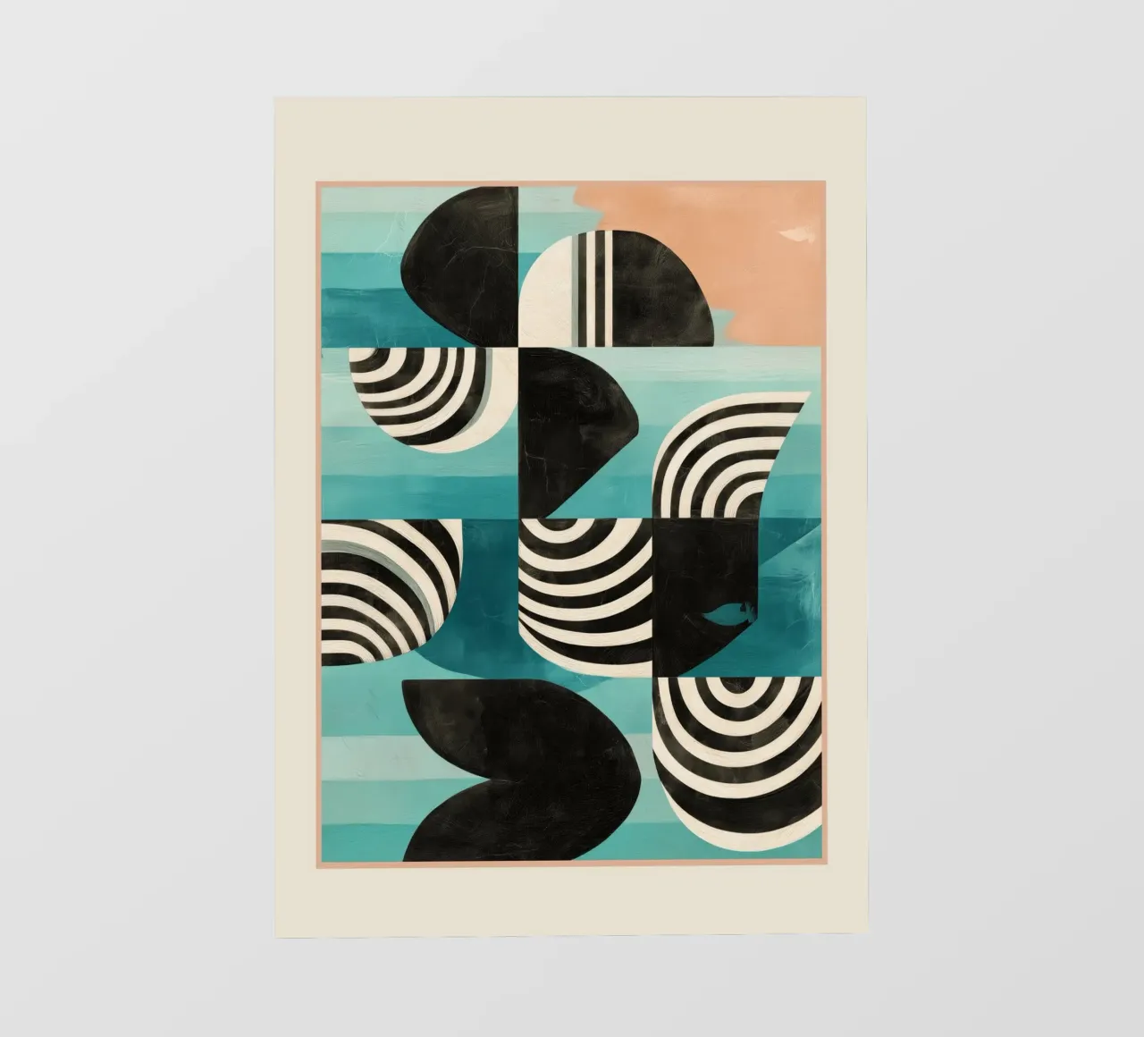 Retro Geometric Shapes 2 pellicola backlit da Nadjaa