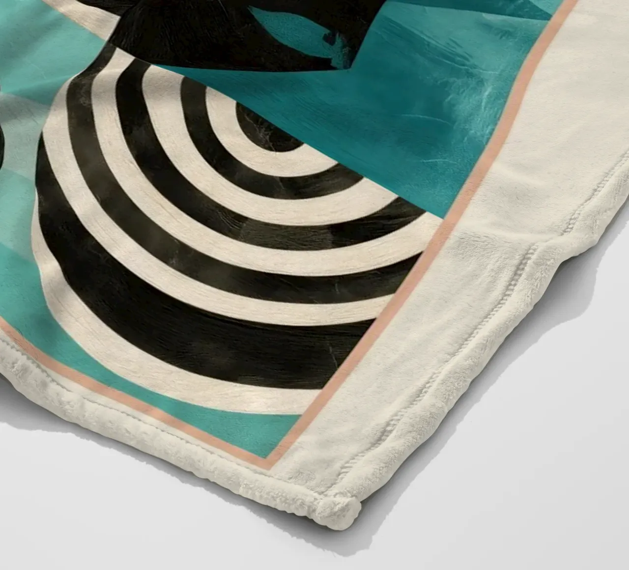 Retro Geometric Shapes 2 coperta in pile da Nadjaa