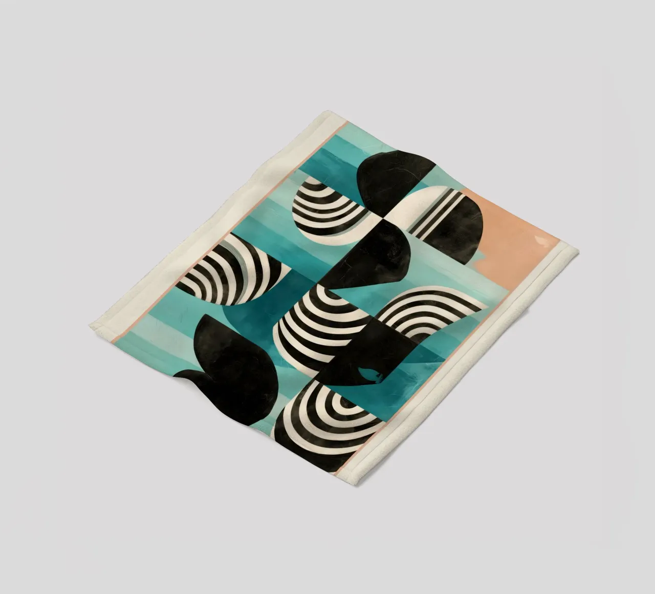 Retro Geometric Shapes 2 coperta in pile da Nadjaa
