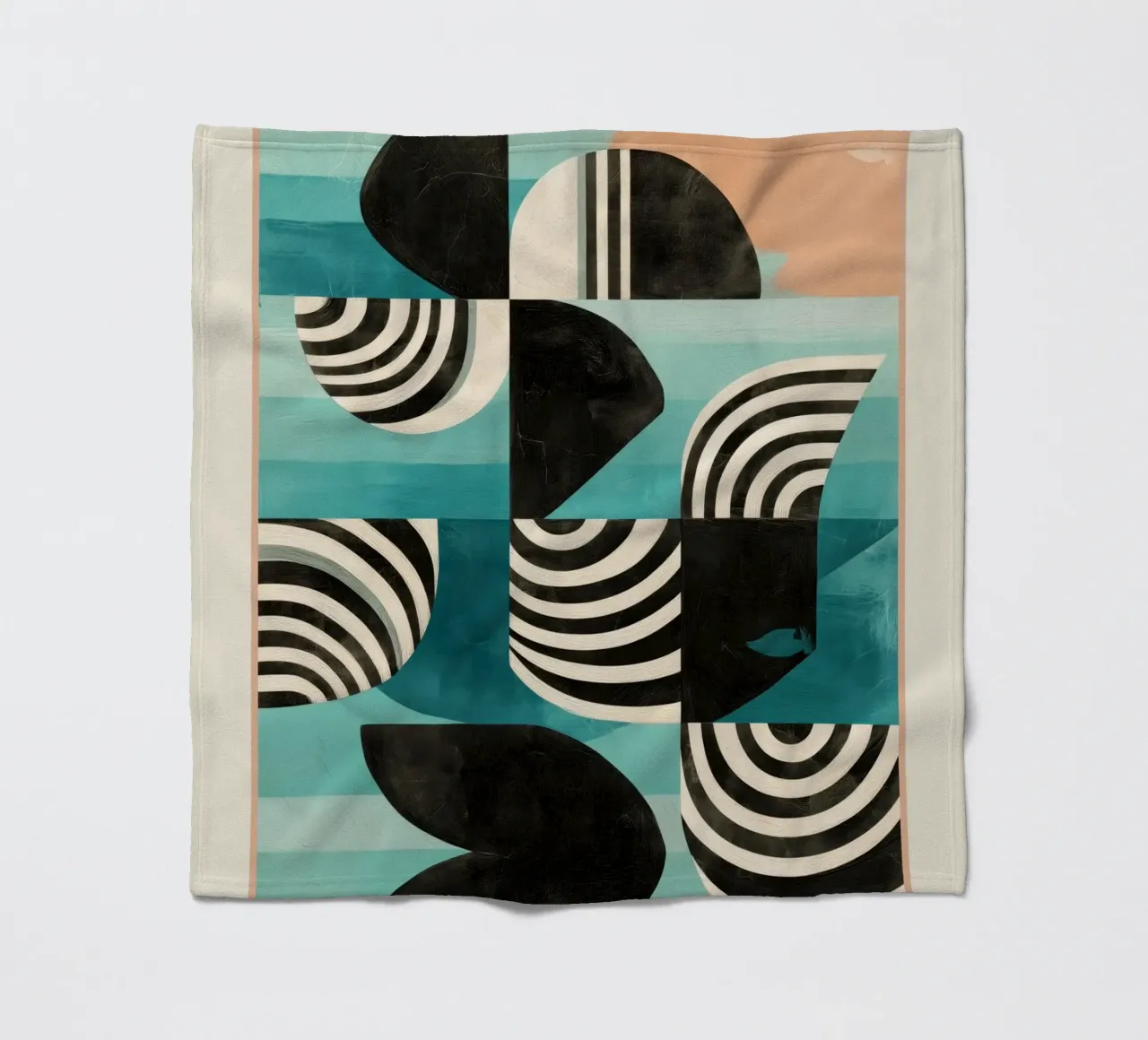 Retro Geometric Shapes 2 coperta in pile da Nadjaa