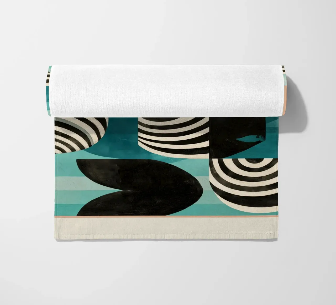 Retro Geometric Shapes 2 telo mare da Nadjaa