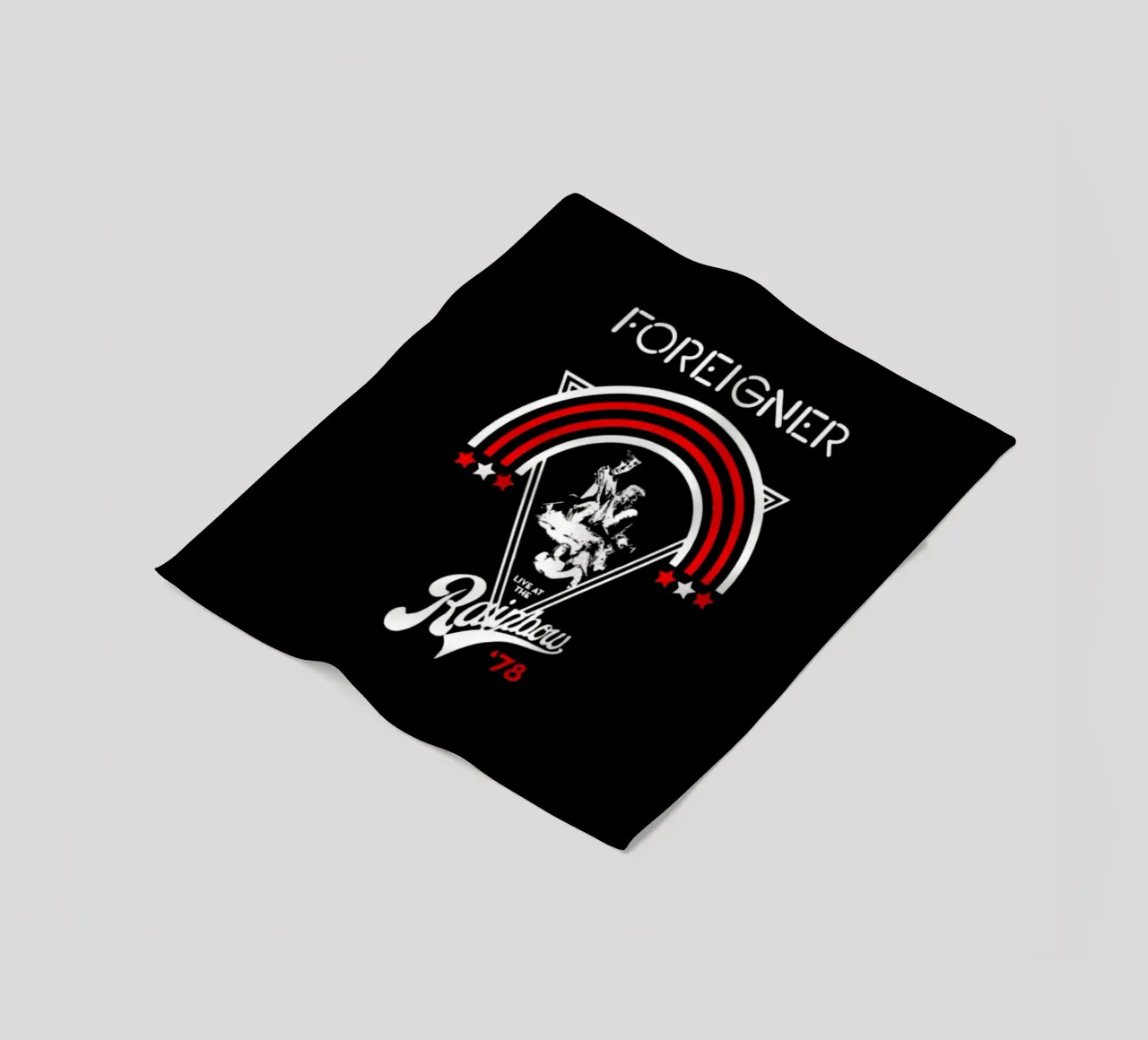 Foreigner - Rainbow Red And White coperta in pile da Tara Bergener
