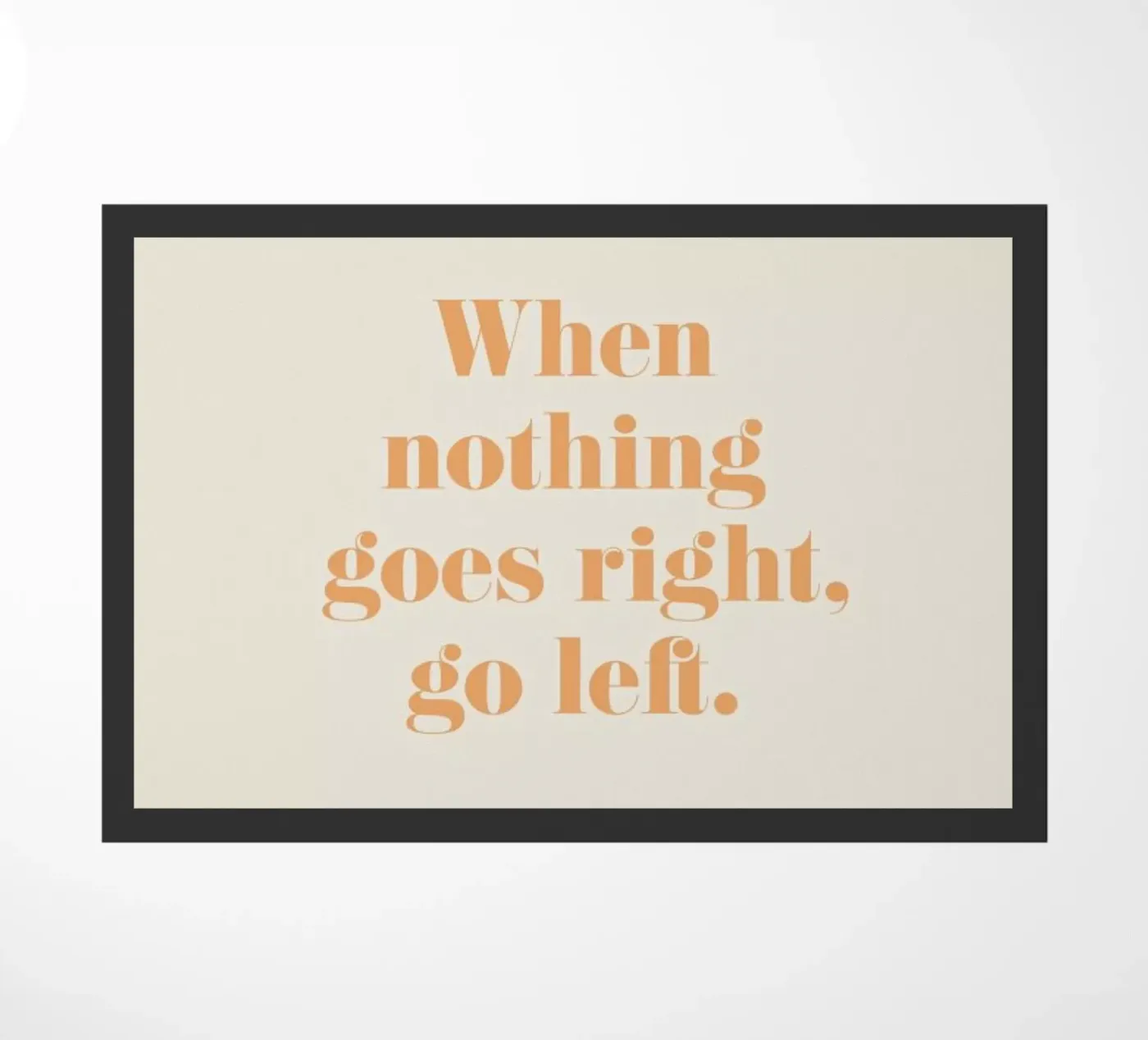 Go Left doormat by Ayleen