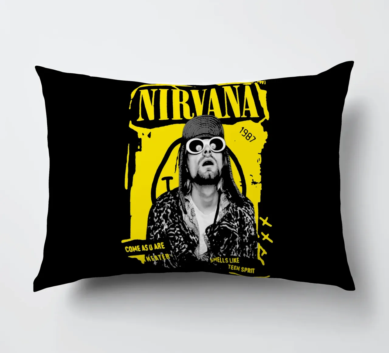 Kurt Cobain - Stile Y2K cuscino da https://www.juniqe.com/uk/shop/Henndraws