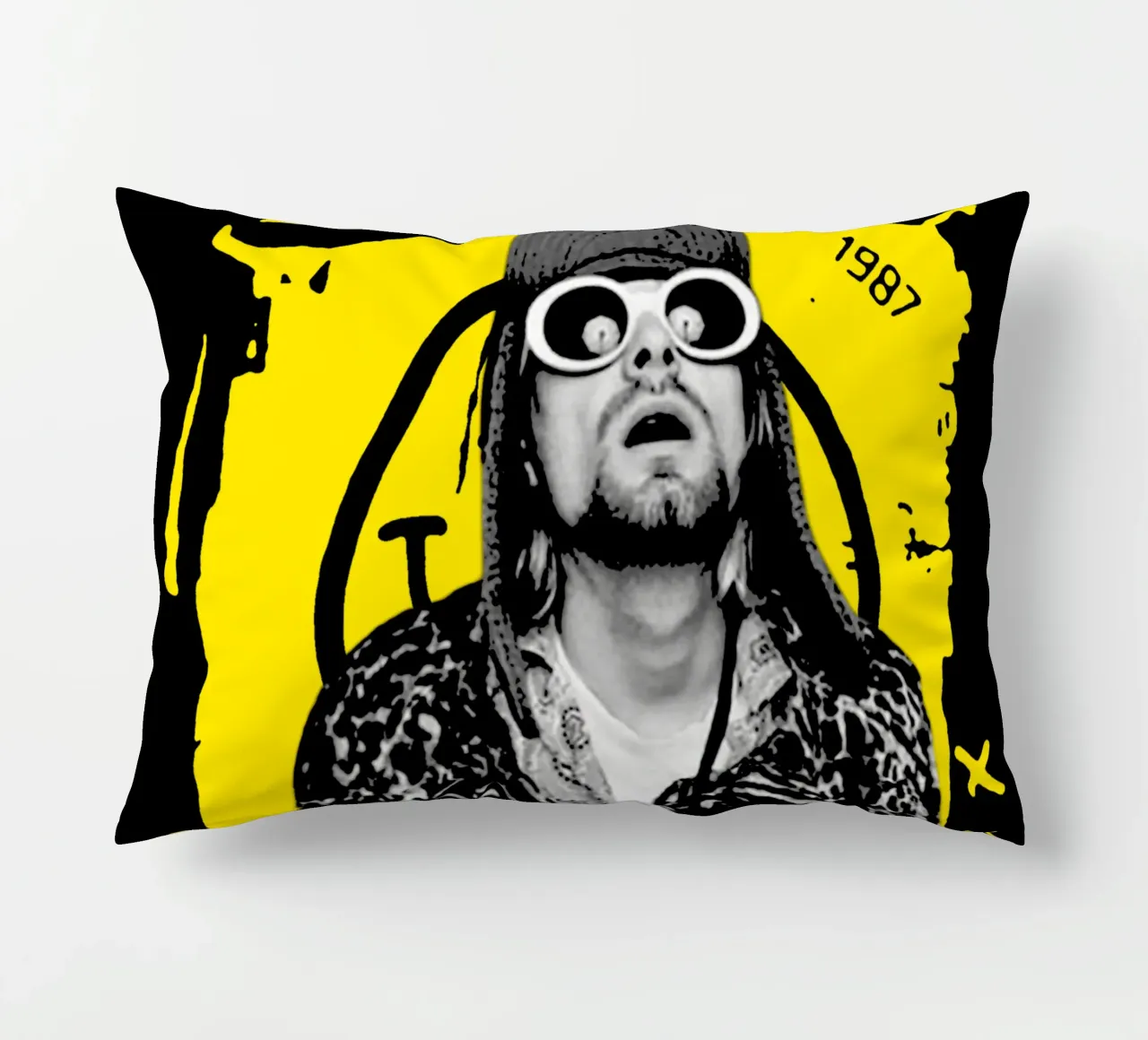 Kurt Cobain - Stile Y2K cuscino da https://www.juniqe.com/uk/shop/Henndraws