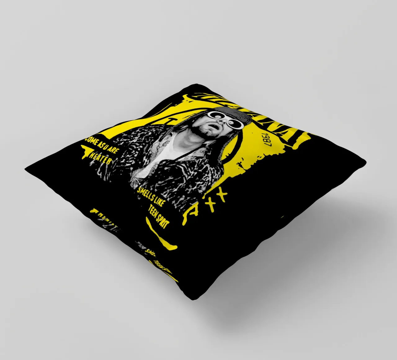 Kurt Cobain - Stile Y2K cuscino da https://www.juniqe.com/uk/shop/Henndraws