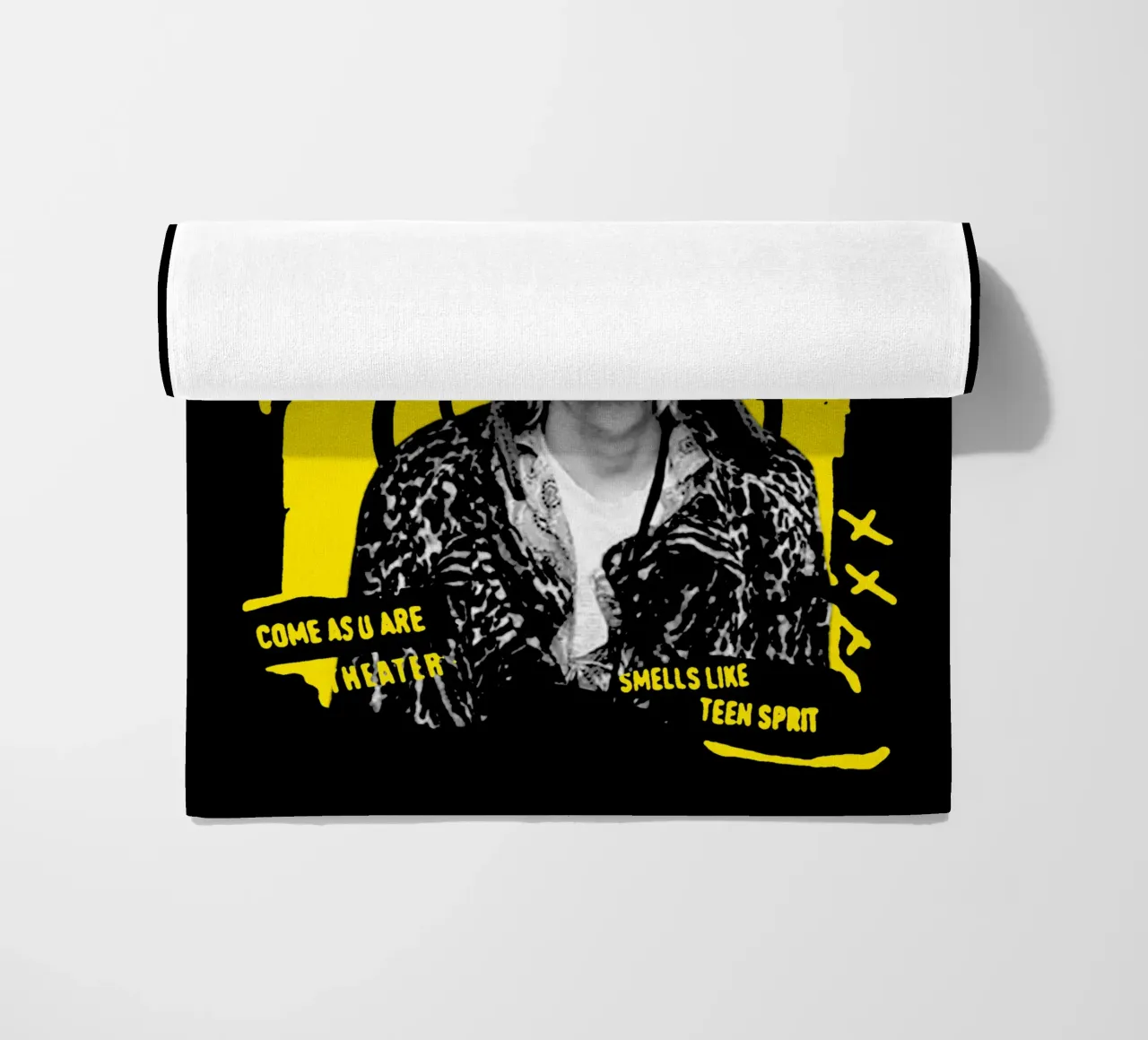 Kurt Cobain - El efecto 2000 toalla de playa de https://www.juniqe.com/uk/shop/Henndraws