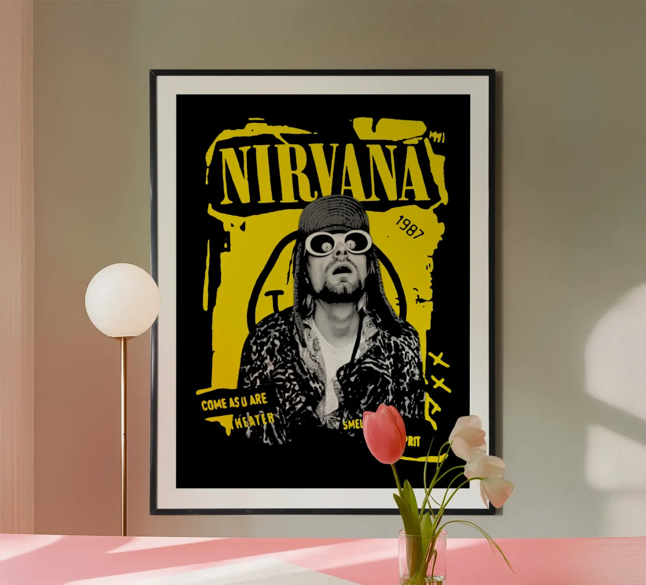 Kurt Cobain - Stile Y2K carta hahnemühle da https://www.juniqe.com/uk/shop/Henndraws
