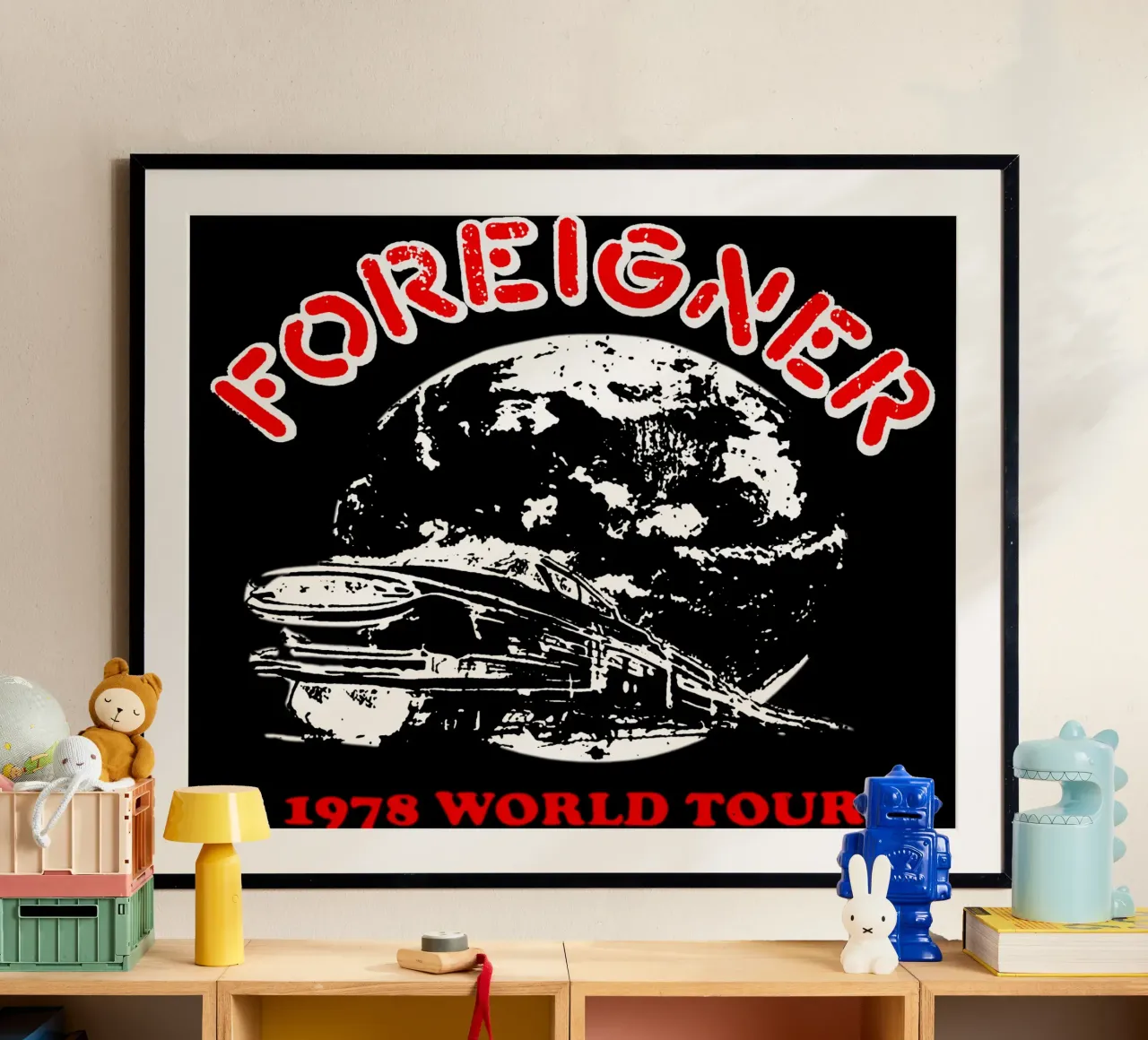 Foreigner - Train poster con telaio in plastica da Tara Bergener
