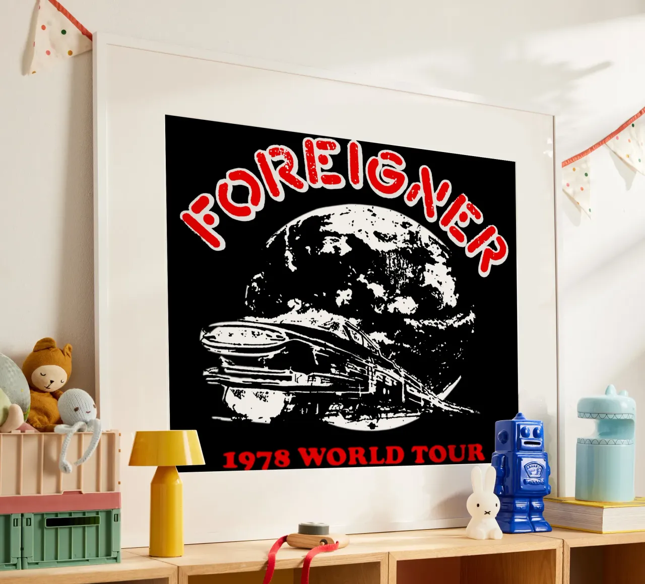Foreigner - Train poster con telaio in plastica da Tara Bergener