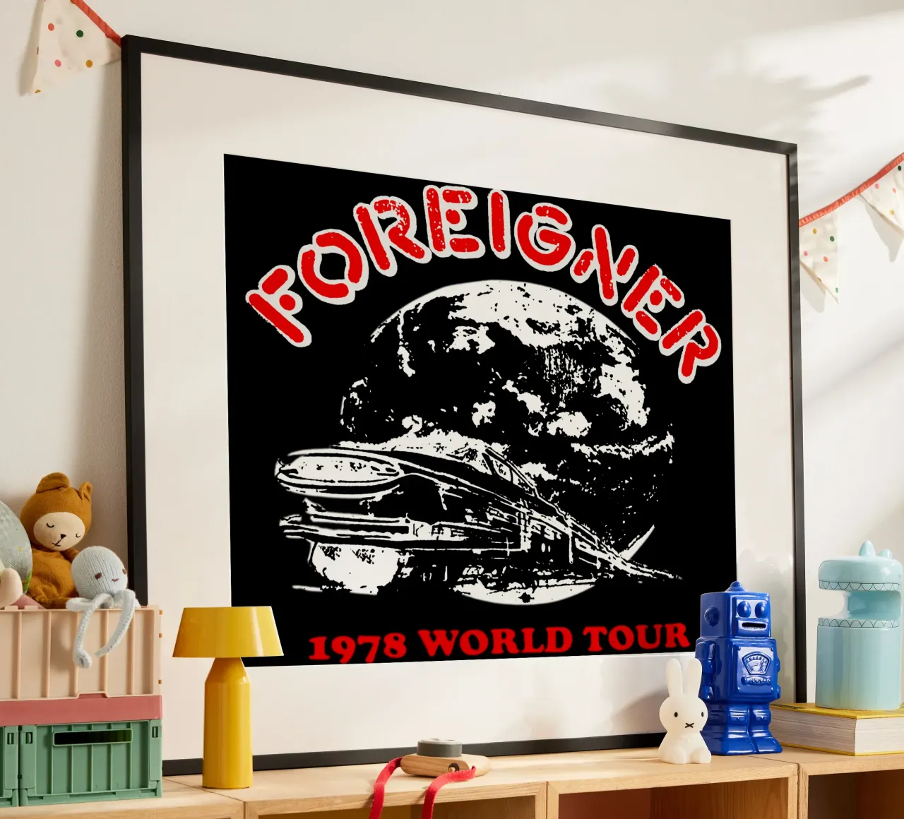 Foreigner - Train poster con telaio in plastica da Tara Bergener