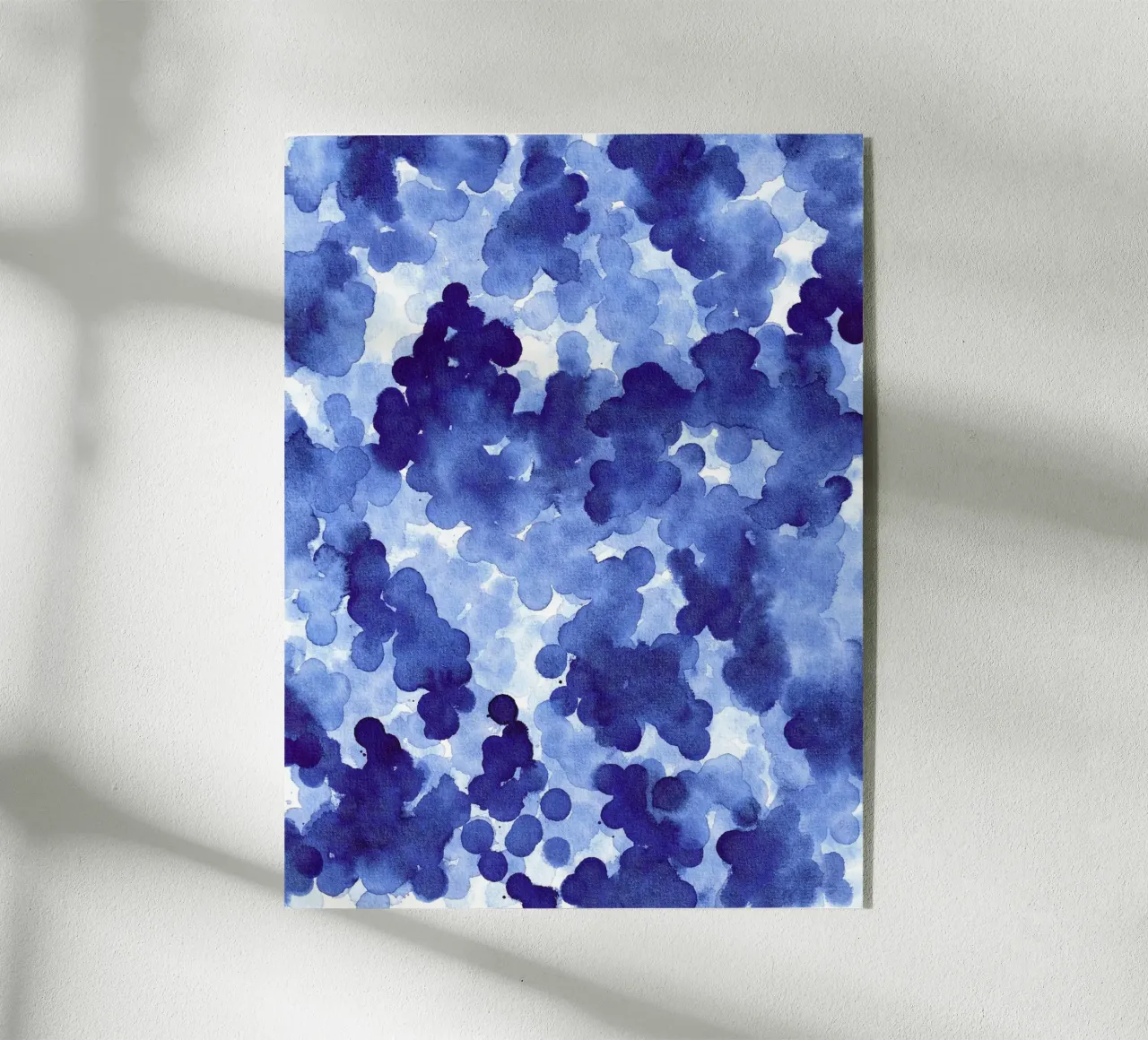 Abstract BLUE Pattern 2 plexiglass da manu schimmelmann