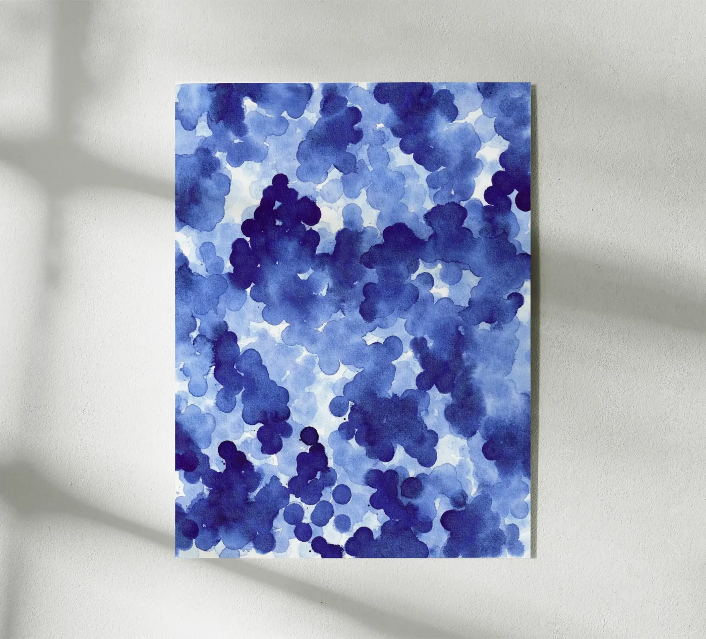 Abstract BLUE Pattern 2 acrylic glass by manu schimmelmann