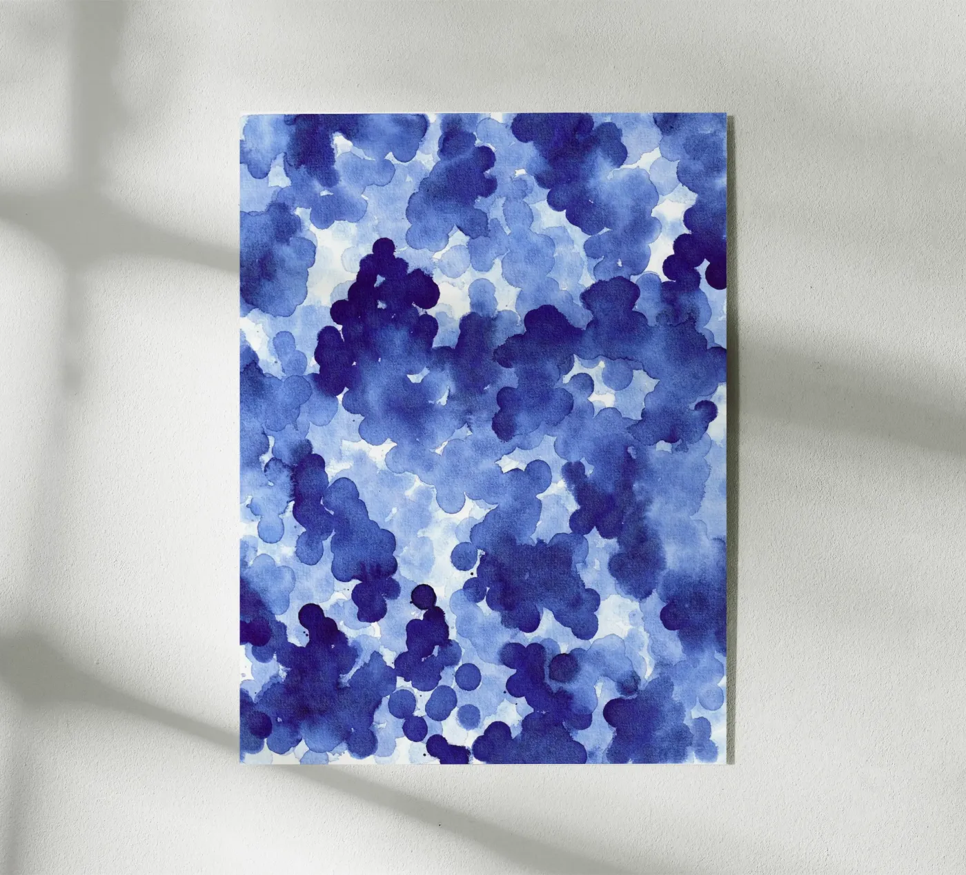 Abstract BLUE Pattern 2 acrylic glass by manu schimmelmann