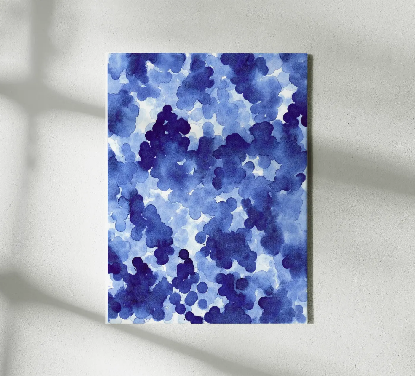 Abstract BLUE Pattern 2 canvas van manu schimmelmann
