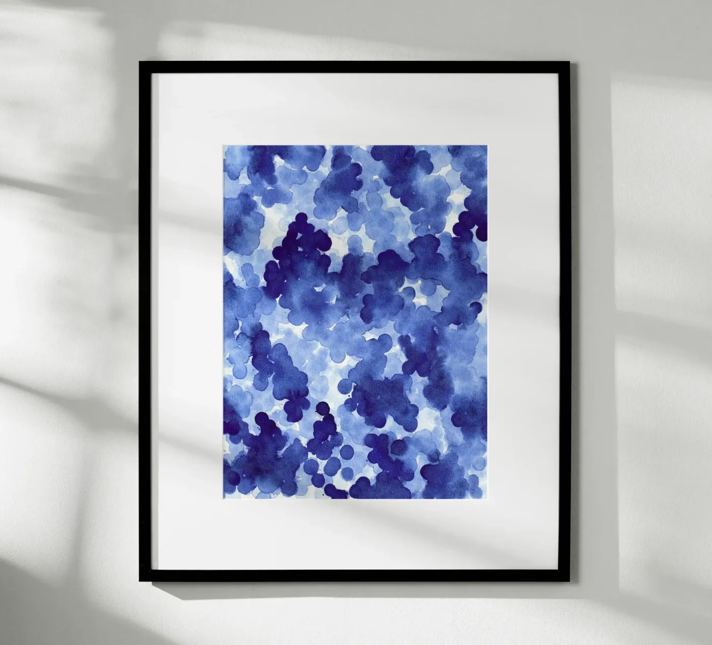 Abstract BLUE Pattern 2 poster de manu schimmelmann
