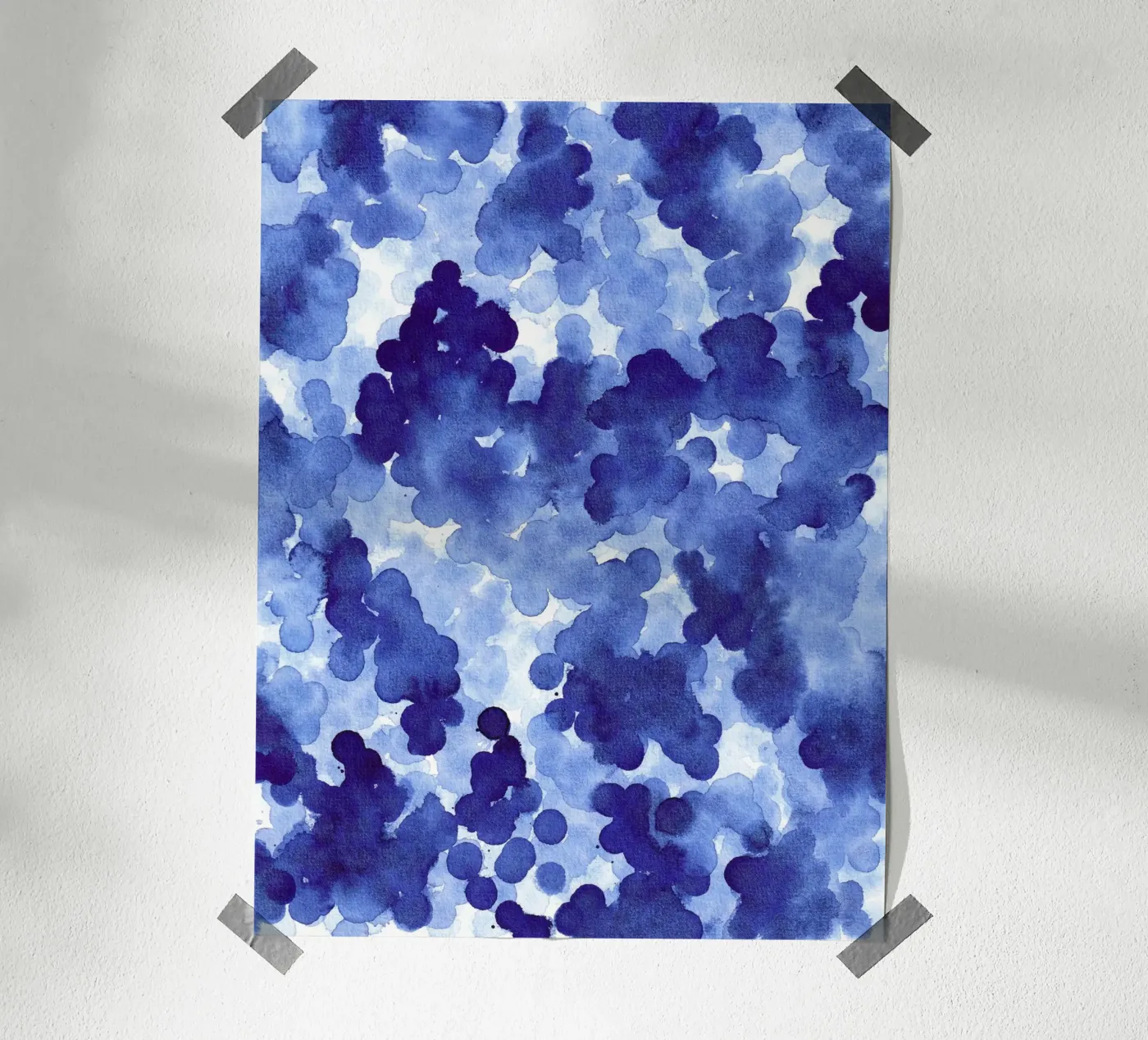 Abstract BLUE Pattern 2 poster da manu schimmelmann