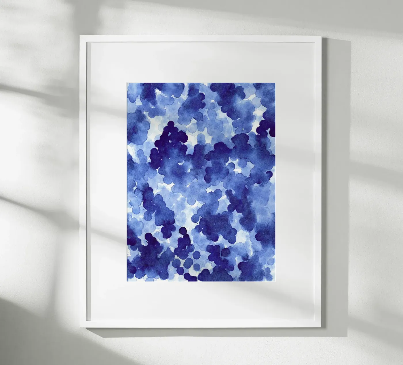 Abstract BLUE Pattern 2 poster da manu schimmelmann