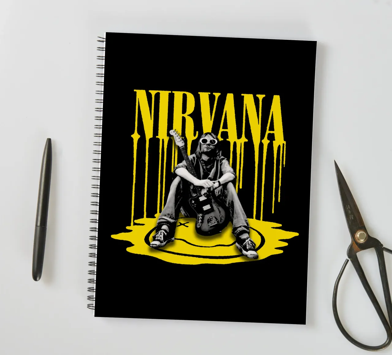 Dlewer Style - Kurt Cobain spiral notebook by https://www.juniqe.com/uk/shop/Henndraws