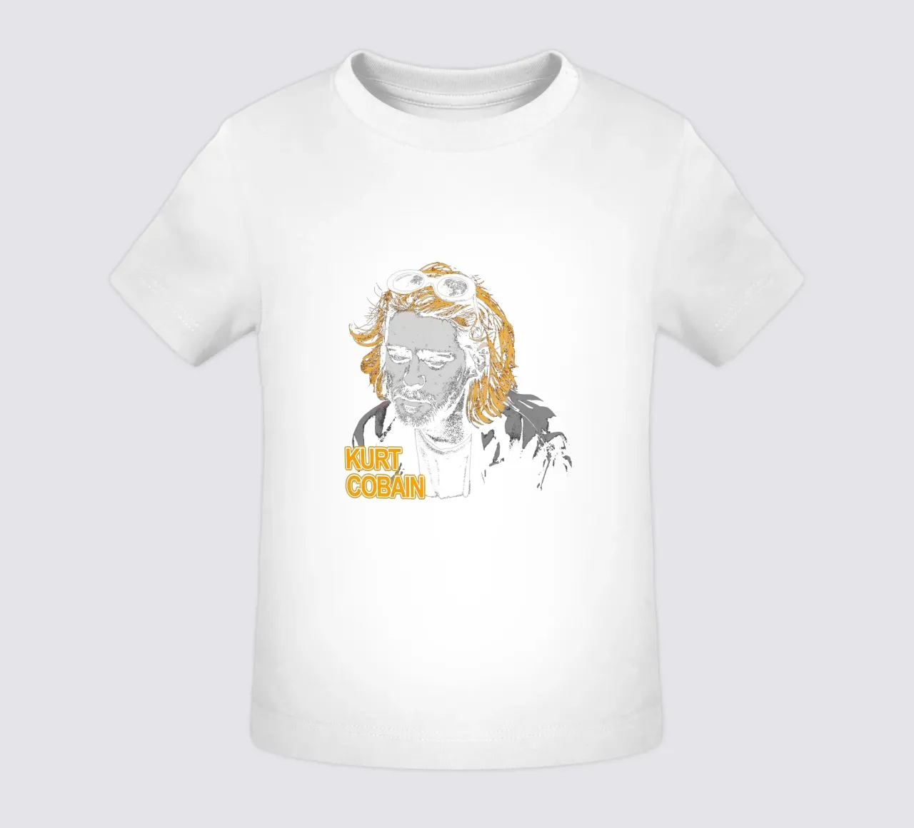 Pop Art Kurt Cobain maglietta neonato da https://www.juniqe.com/uk/shop/Henndraws