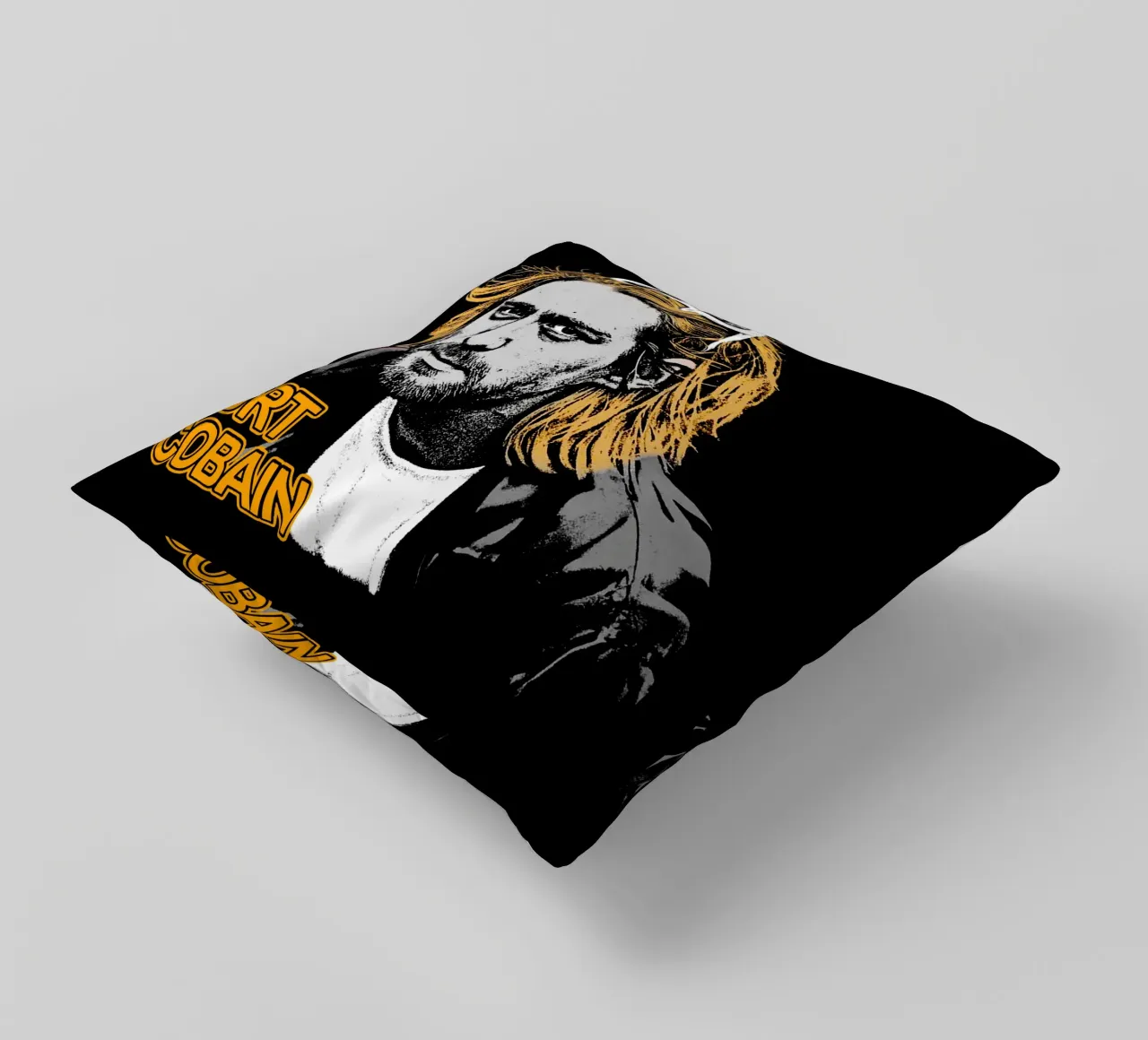 Pop Art Kurt Cobain cuscino da https://www.juniqe.com/uk/shop/Henndraws