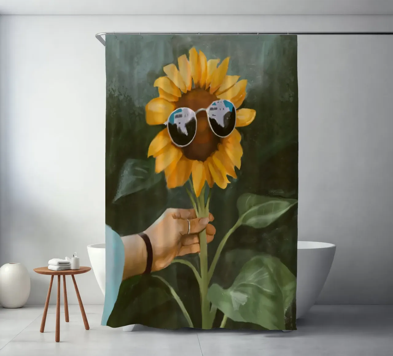 Aviators shower curtain by Verse