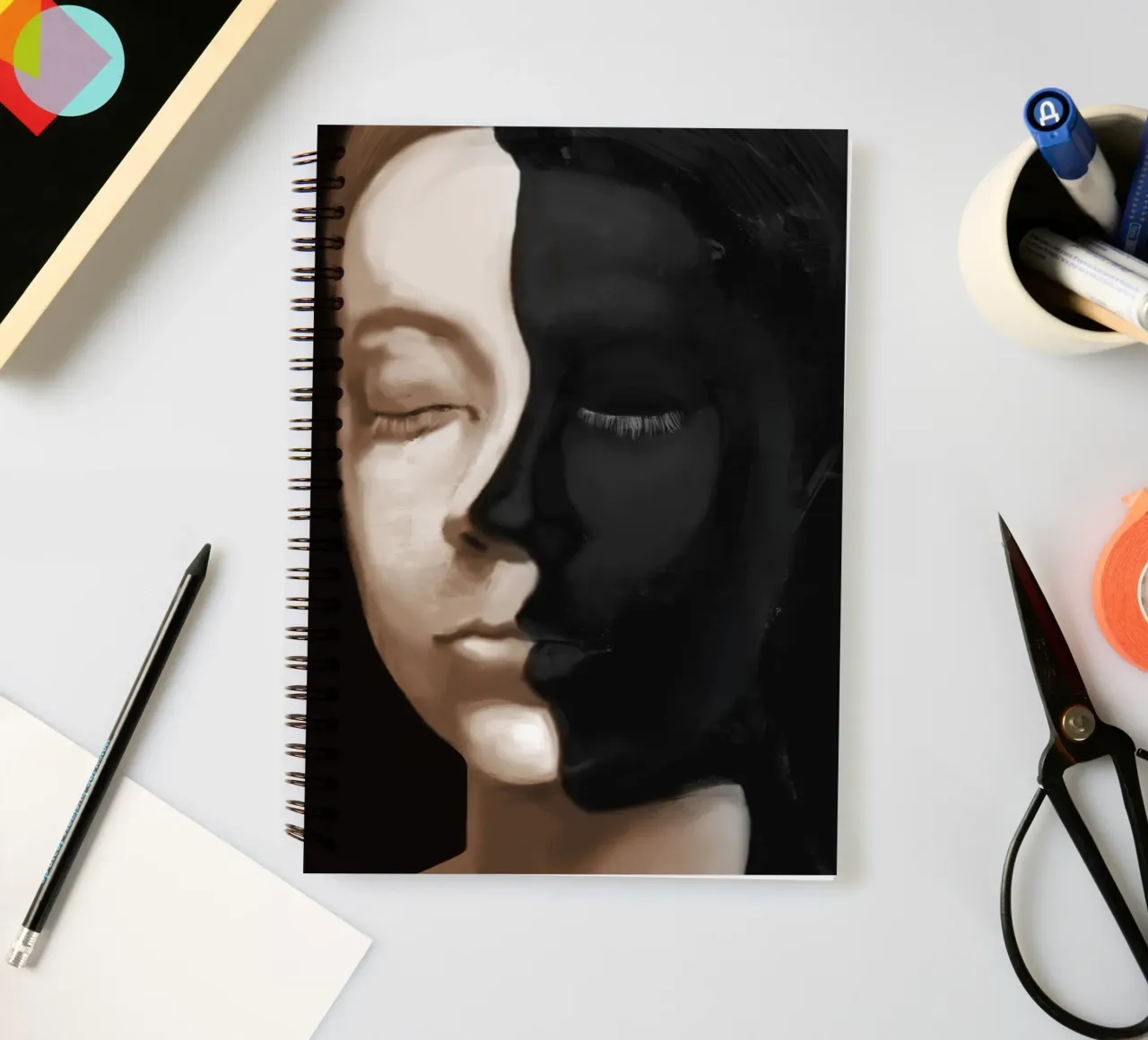 Moon spiral notebook by Verse