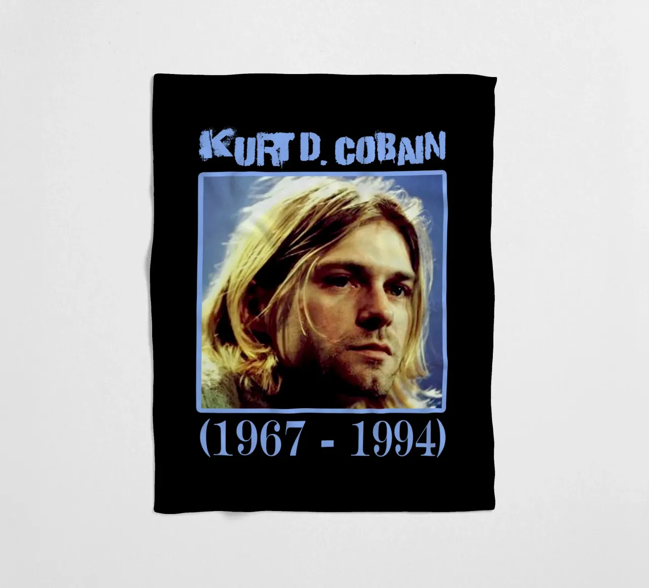 Riposa in pace Kurt Cobain coperta in pile da https://www.juniqe.com/uk/shop/Henndraws