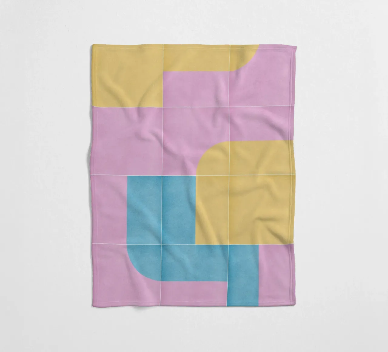 Retro Tiles 10 coperta in pile da designdn