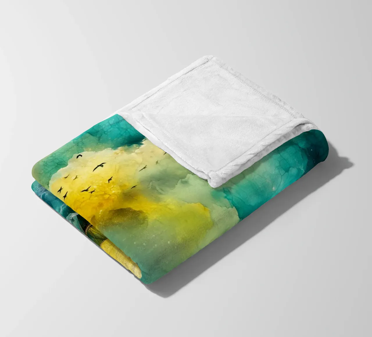 Zeilboot fleecedeken van Justyna Jaszke JBJart