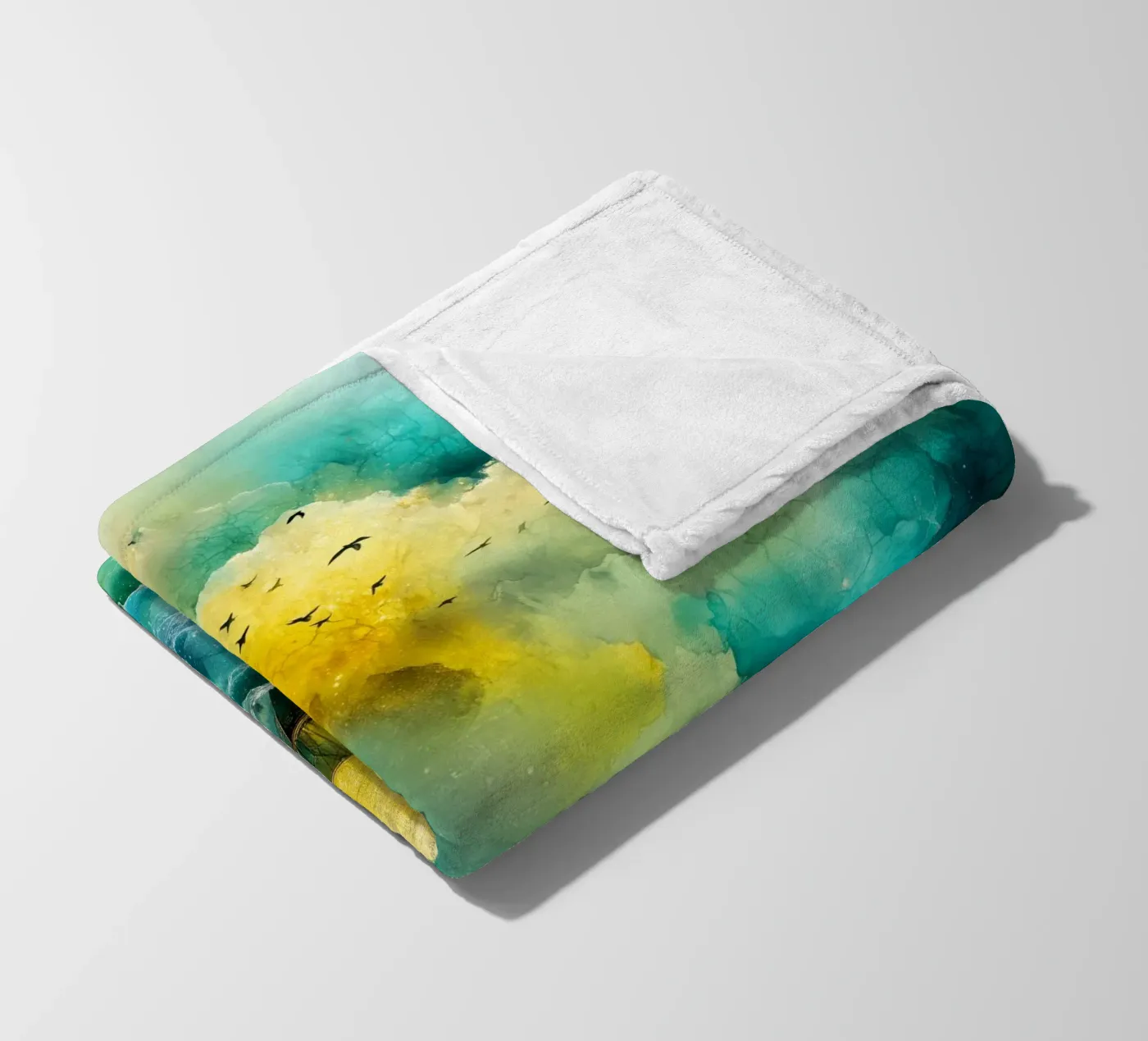 Sailing boat fleecedeken van Justyna Jaszke JBJart