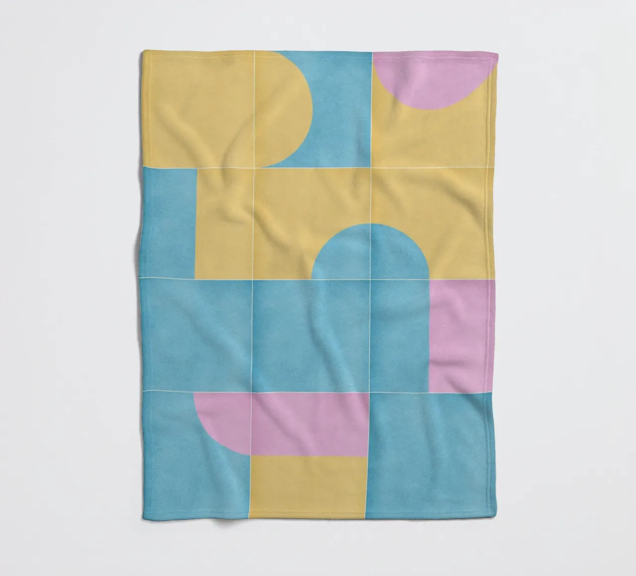 Retro Tiles 12 coperta in pile da designdn