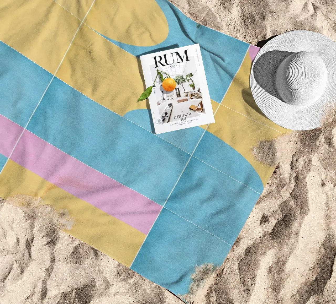 Retro Tiles 12 telo mare da designdn