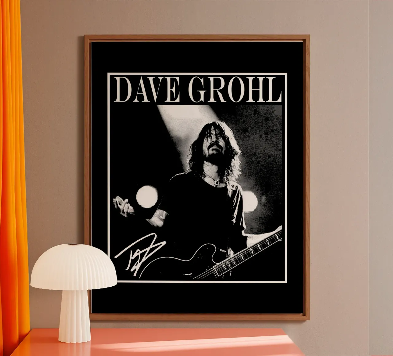 Pop Art Dave Grohl alluminio dibond da https://www.juniqe.com/uk/shop/Henndraws