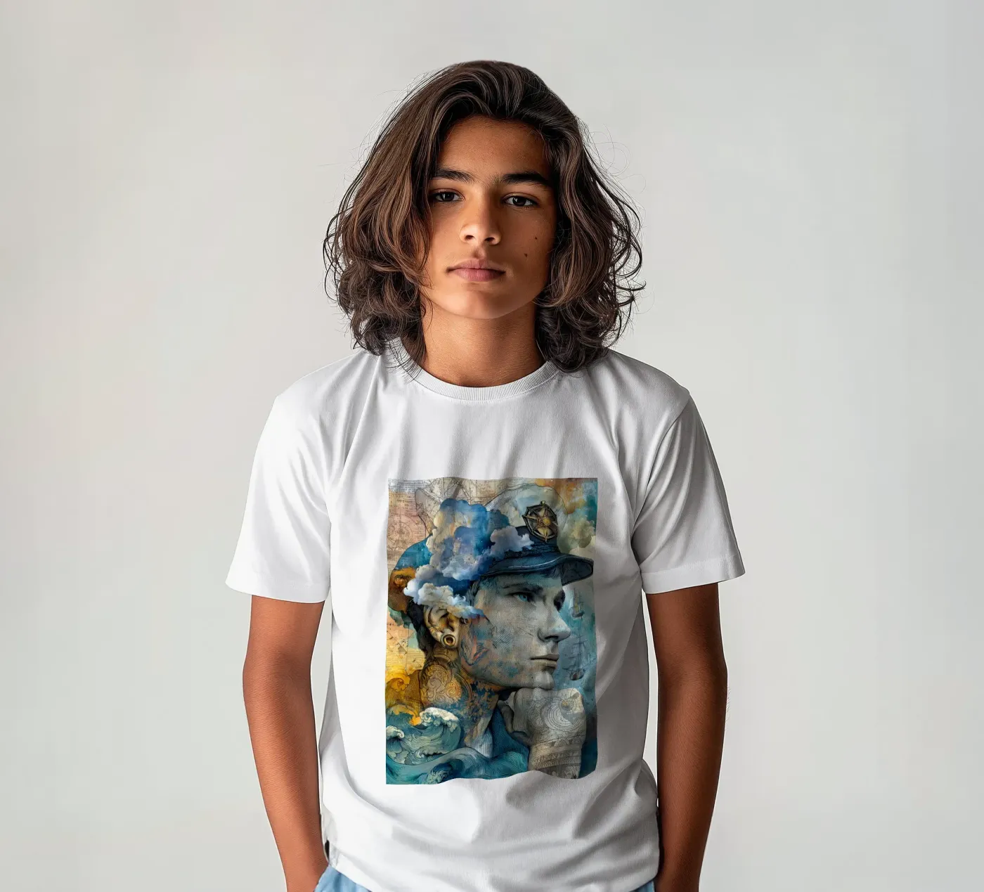 Capitano t-shirt bambini da Justyna Jaszke JBJart