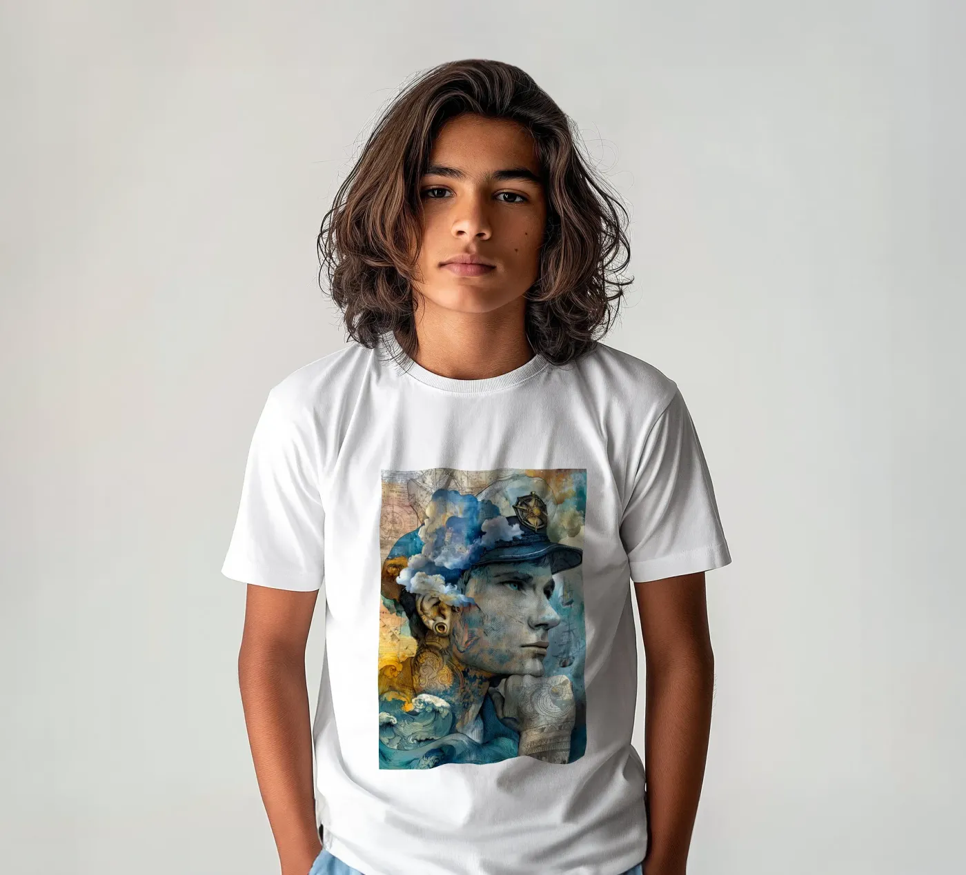 Capitano t-shirt bambini da Justyna Jaszke JBJart