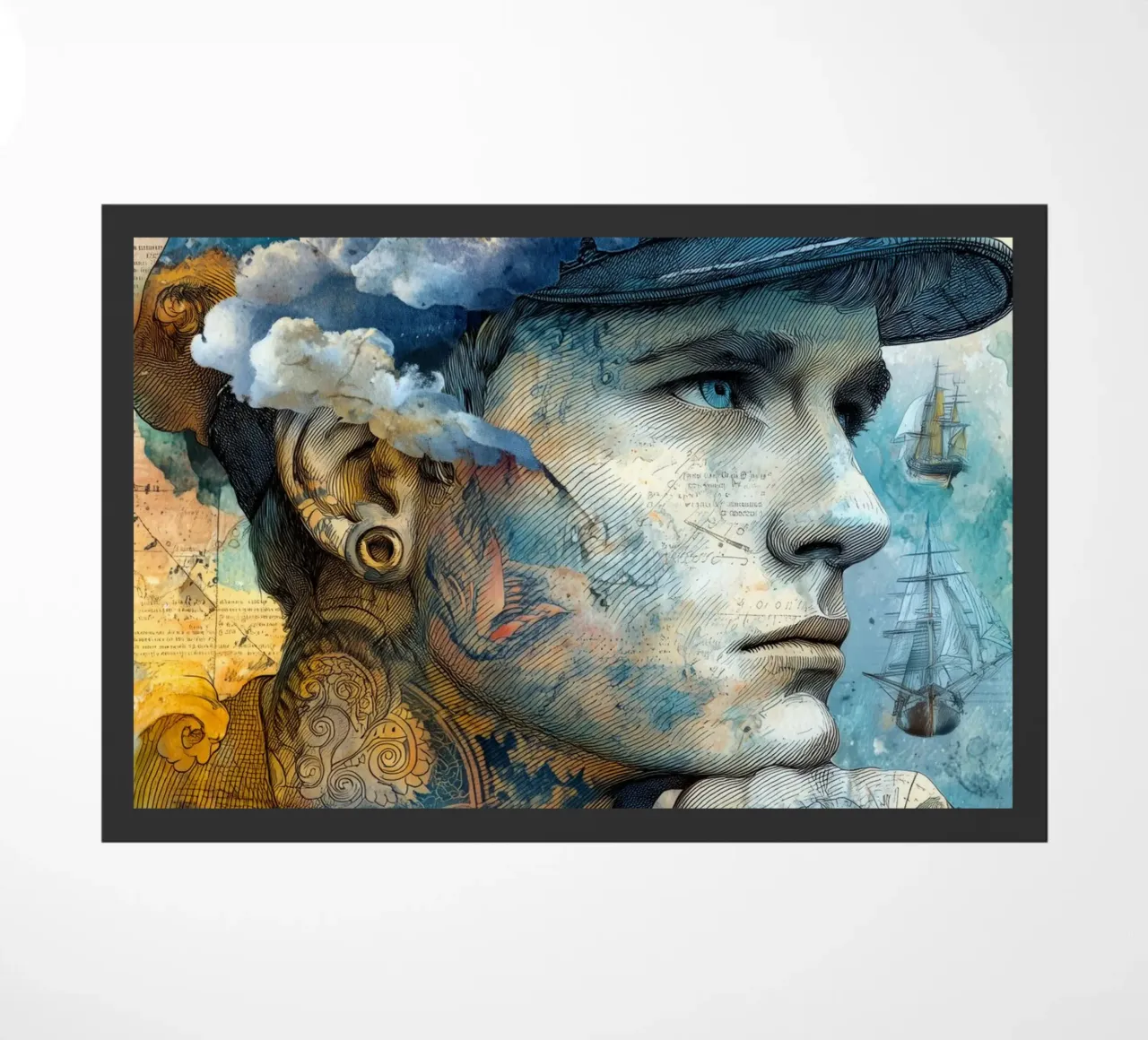 Captain doormat by Justyna Jaszke JBJart